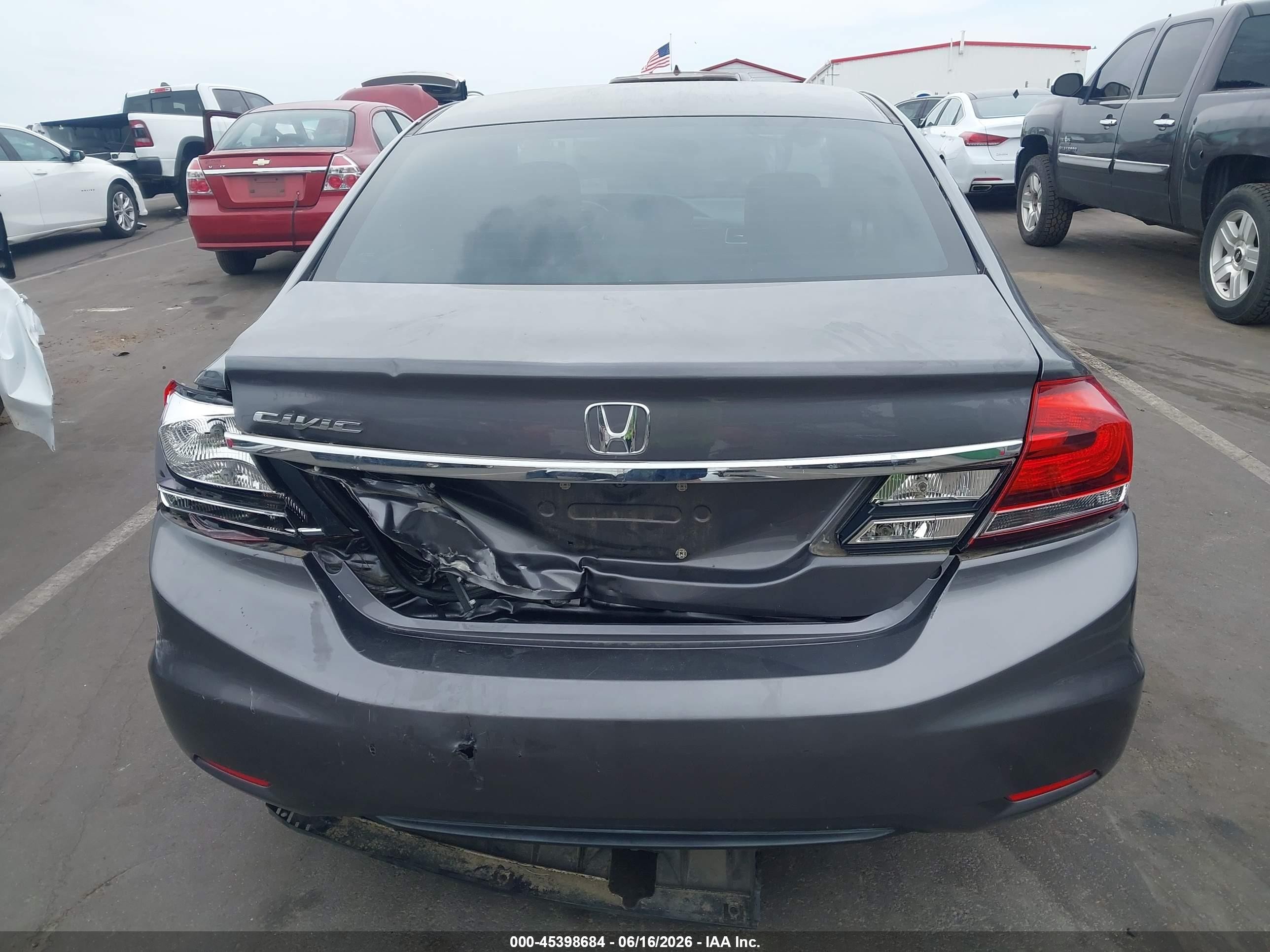 2015 Honda Civic Se Gray vin: 19XFB2F7XFE007509