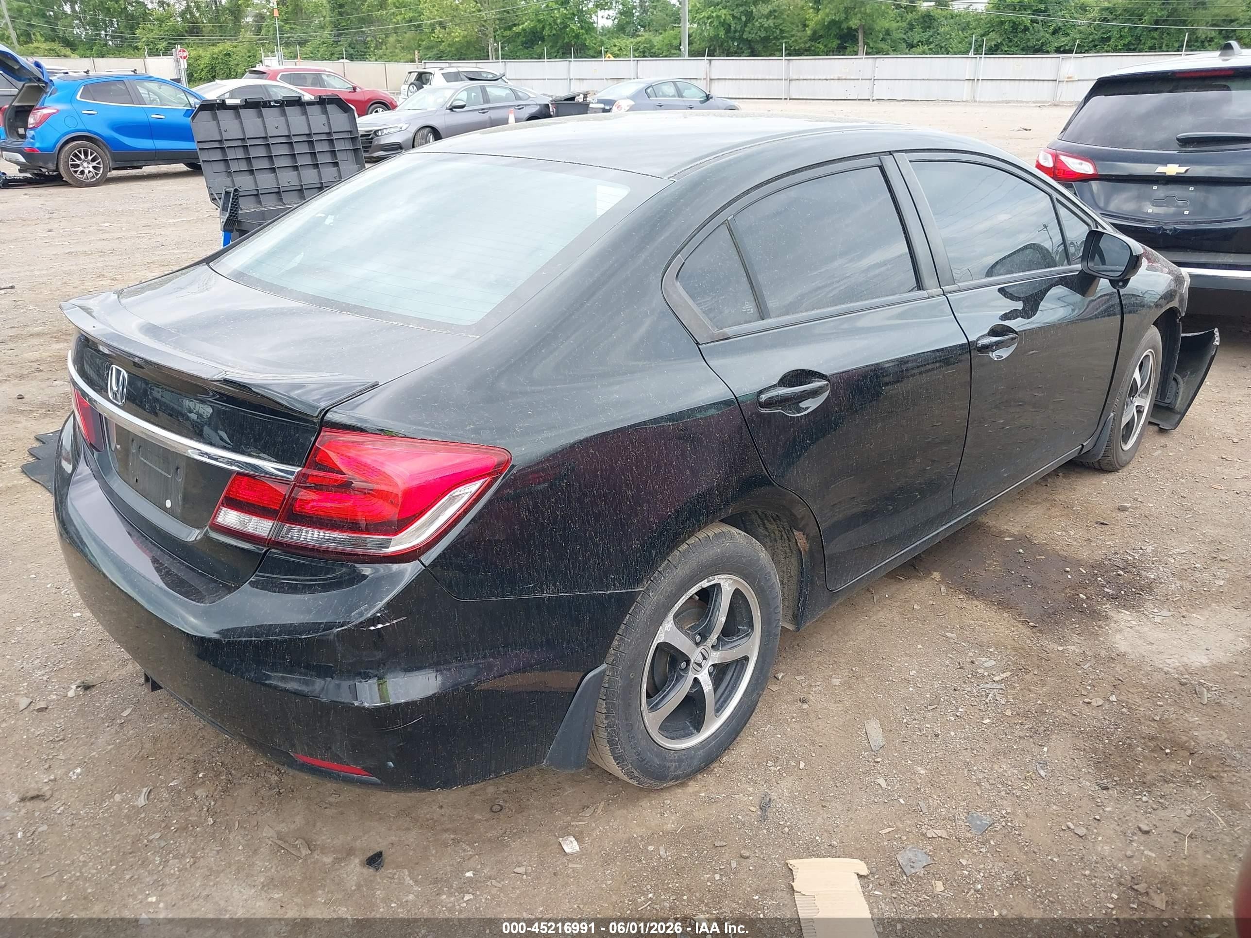 2015 Honda Civic Se Черный vin: 19XFB2F7XFE022477