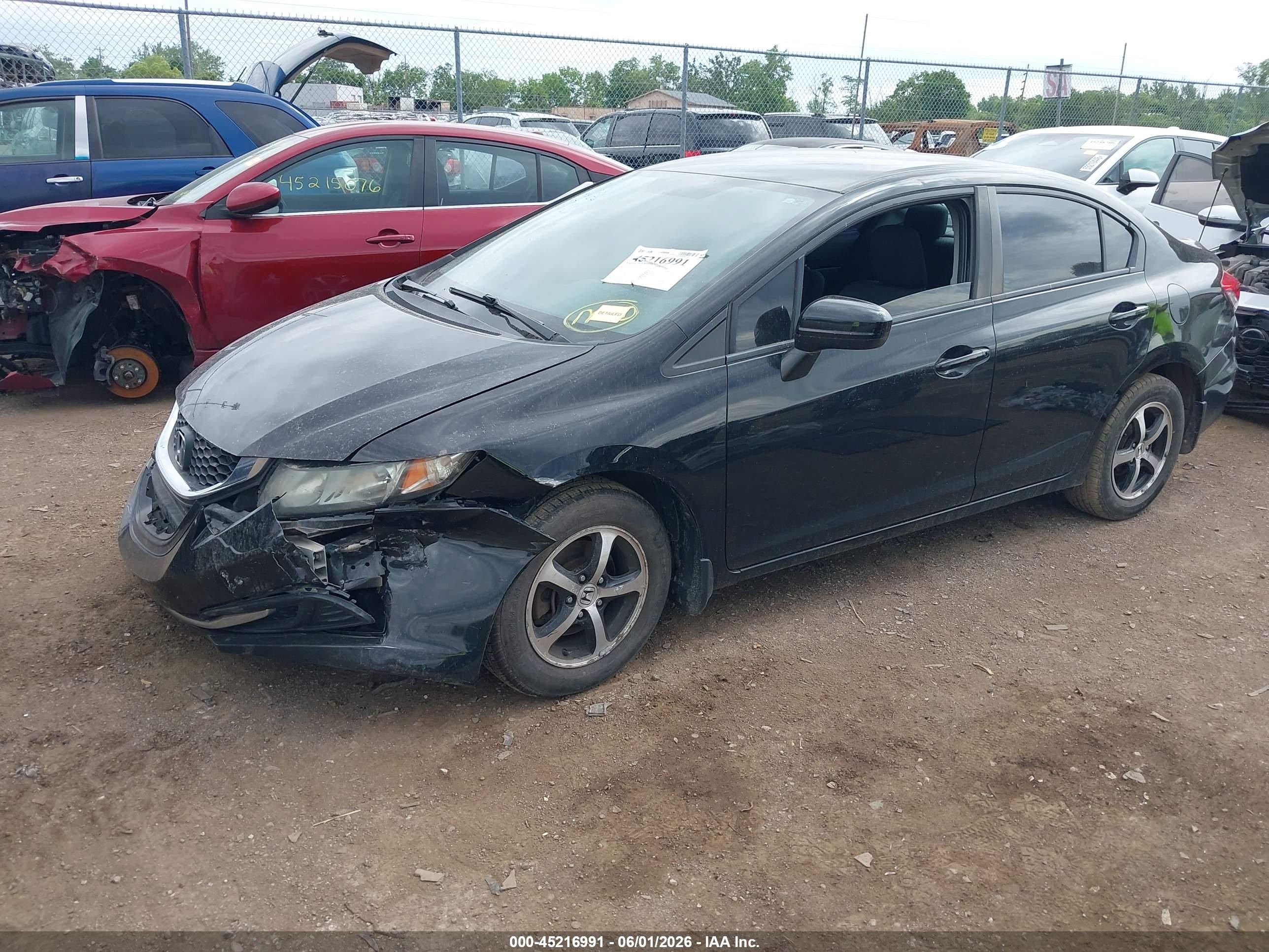 2015 Honda Civic Se Черный vin: 19XFB2F7XFE022477