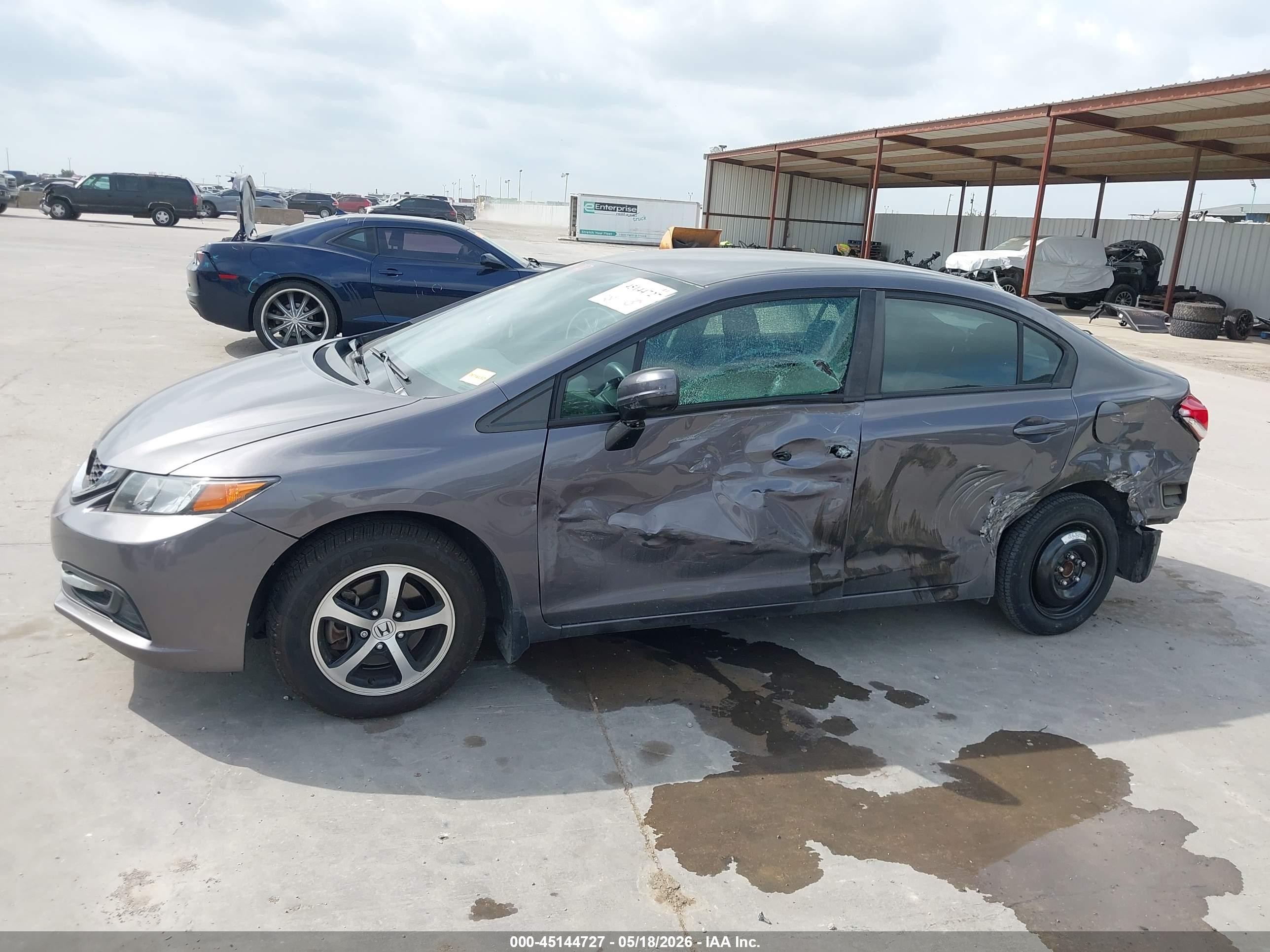 2015 Honda Civic Se Gray vin: 19XFB2F7XFE026075