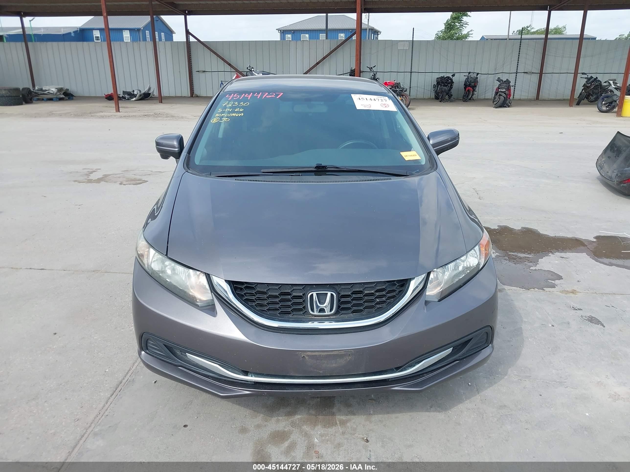 2015 Honda Civic Se Gray vin: 19XFB2F7XFE026075