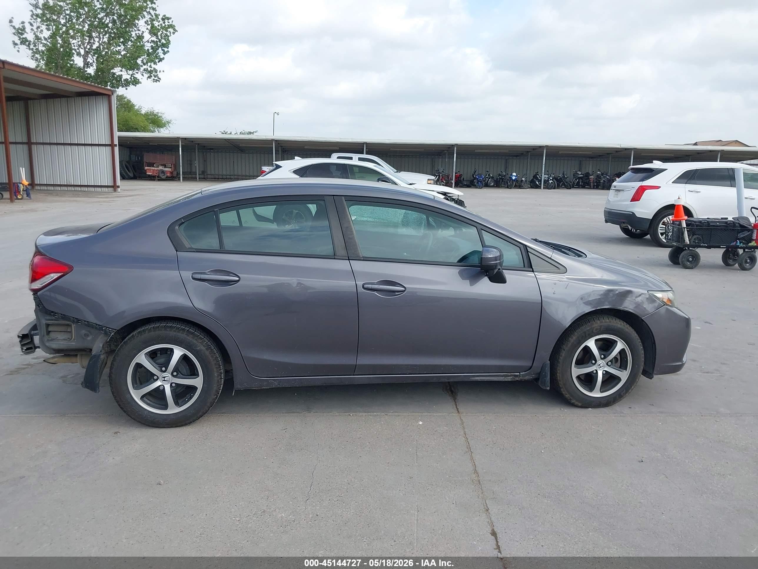 2015 Honda Civic Se Gray vin: 19XFB2F7XFE026075