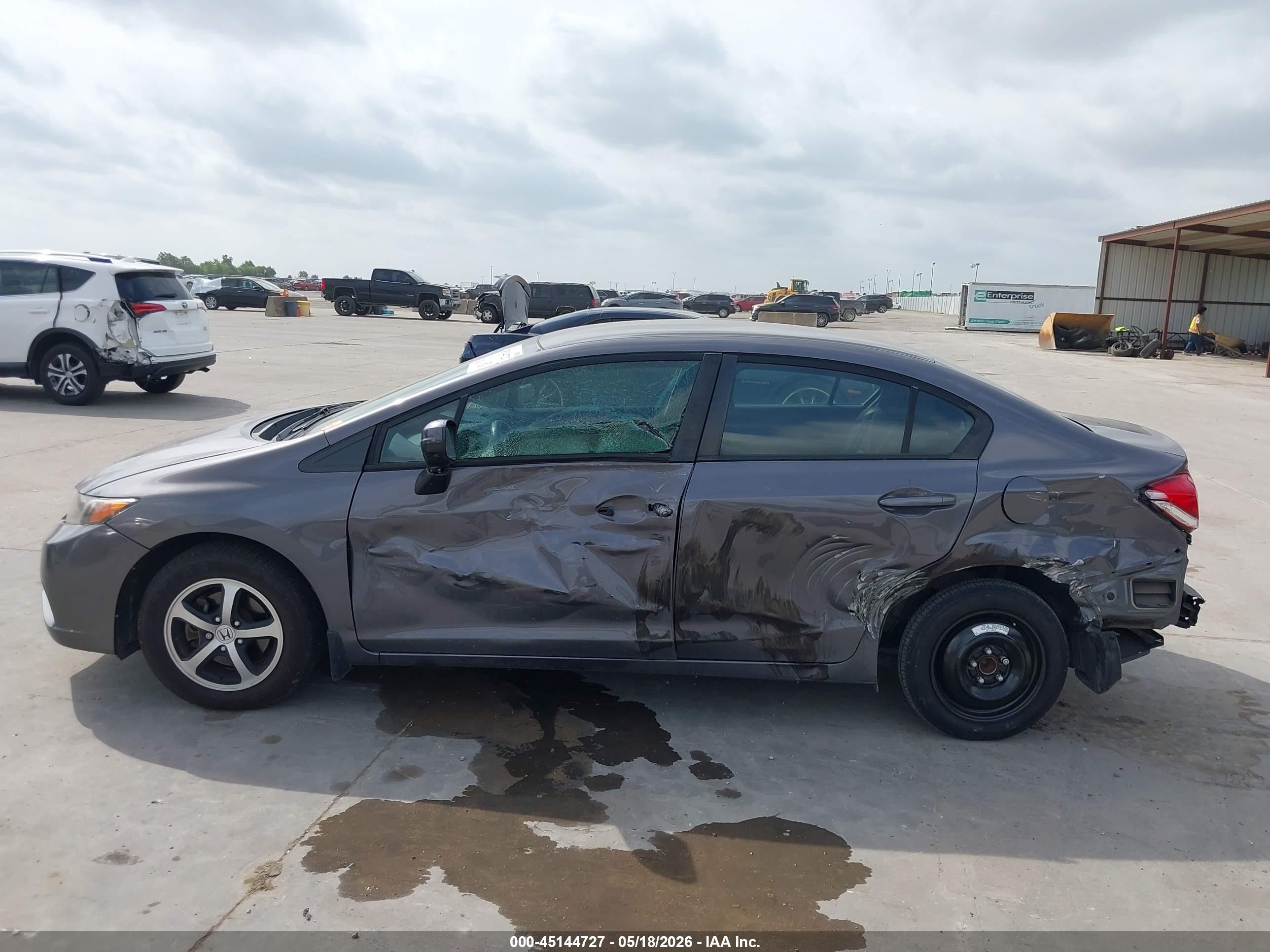2015 Honda Civic Se Gray vin: 19XFB2F7XFE026075