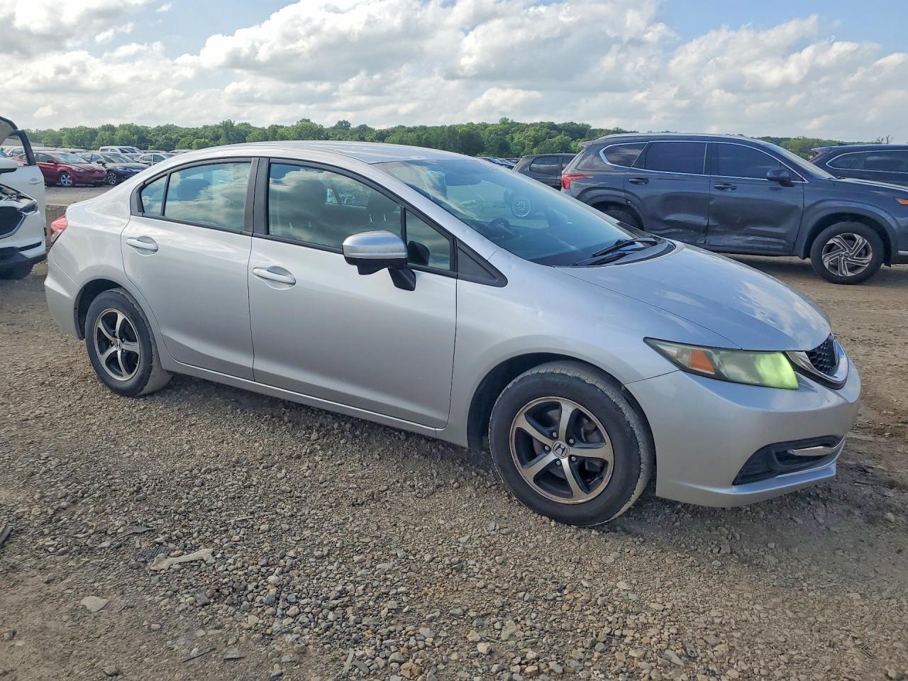 2015 Honda Civic Se Silver vin: 19XFB2F7XFE056662