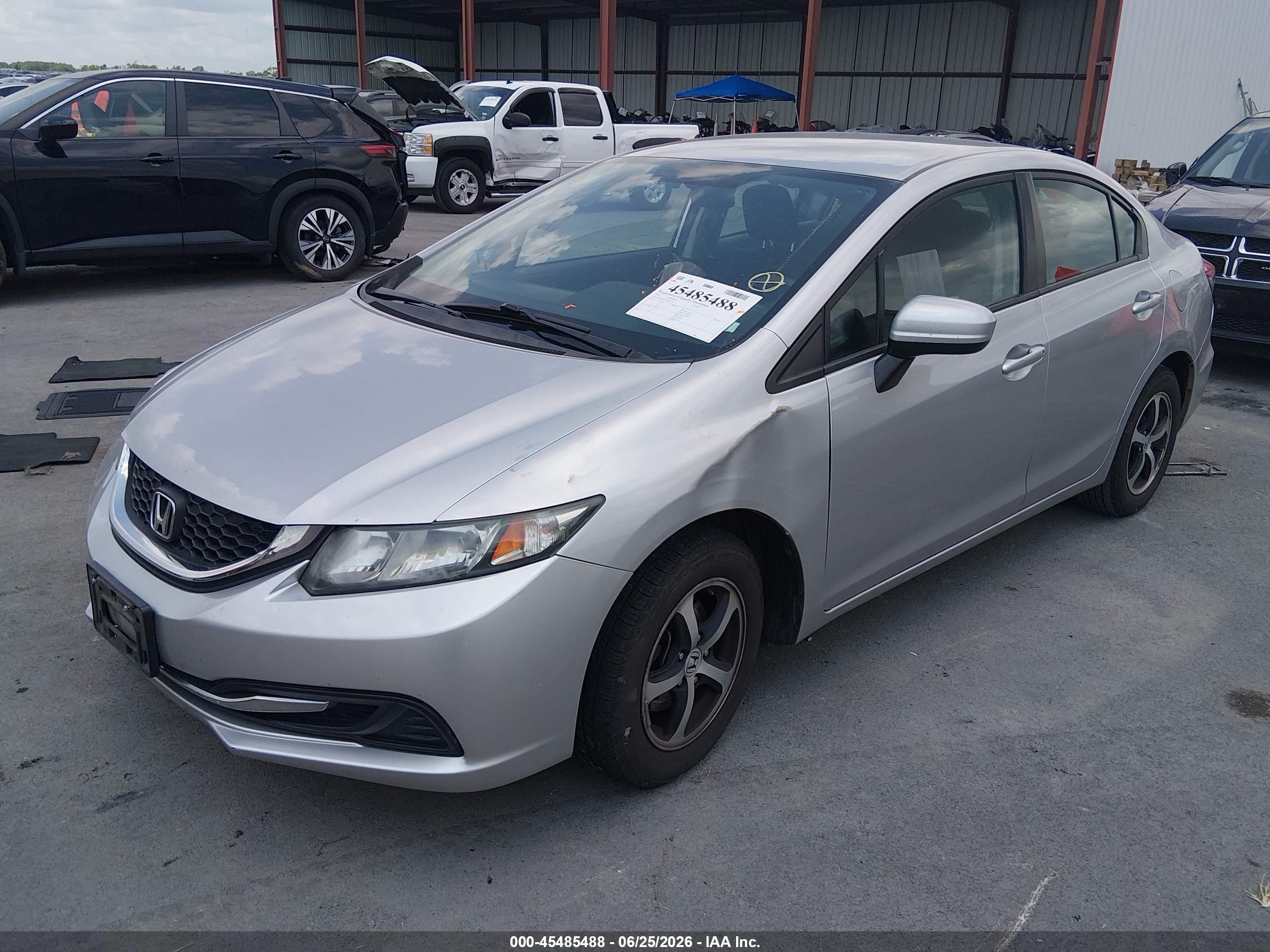 2015 Honda Civic Se Silver vin: 19XFB2F7XFE069329