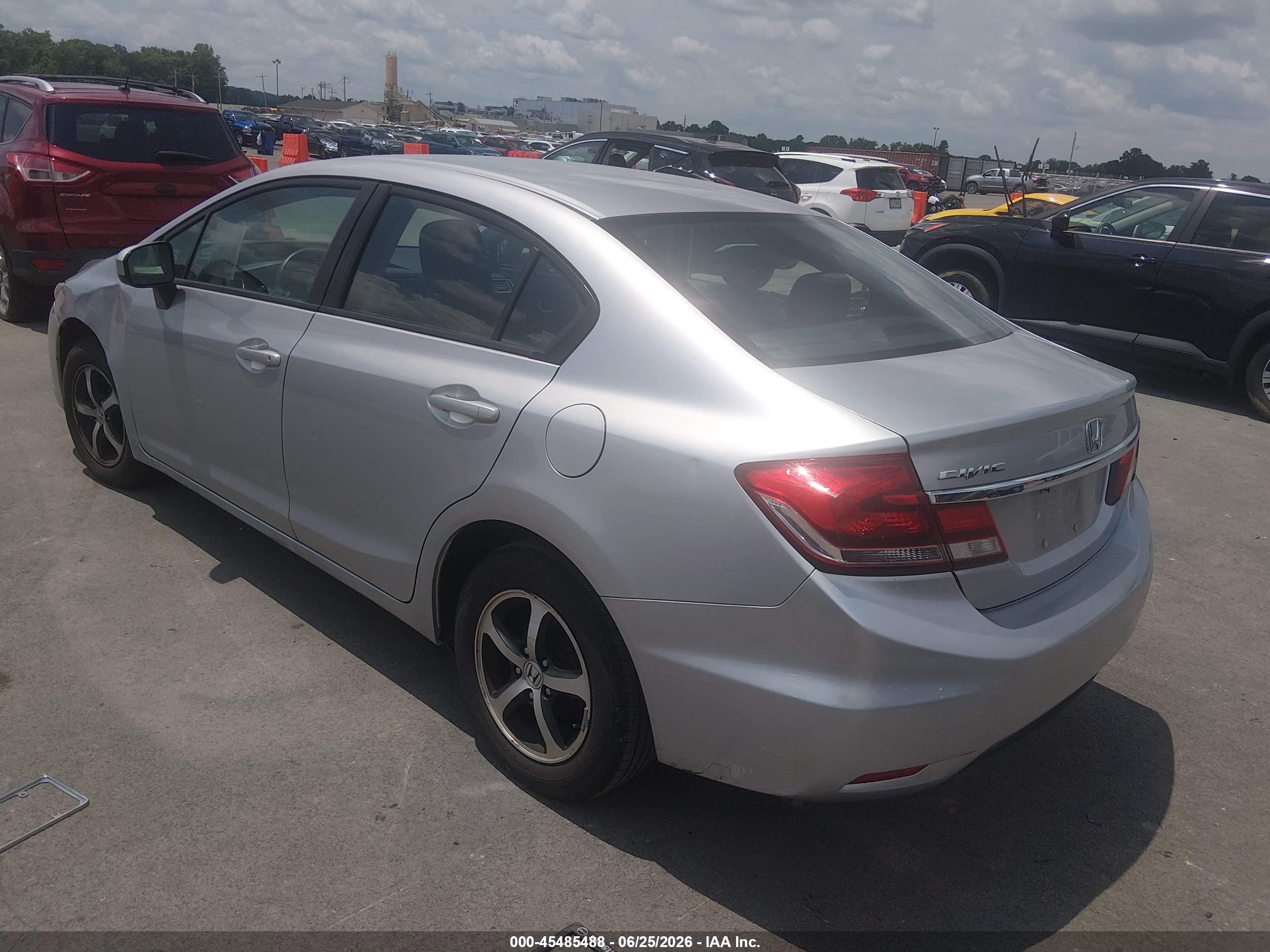 2015 Honda Civic Se Silver vin: 19XFB2F7XFE069329