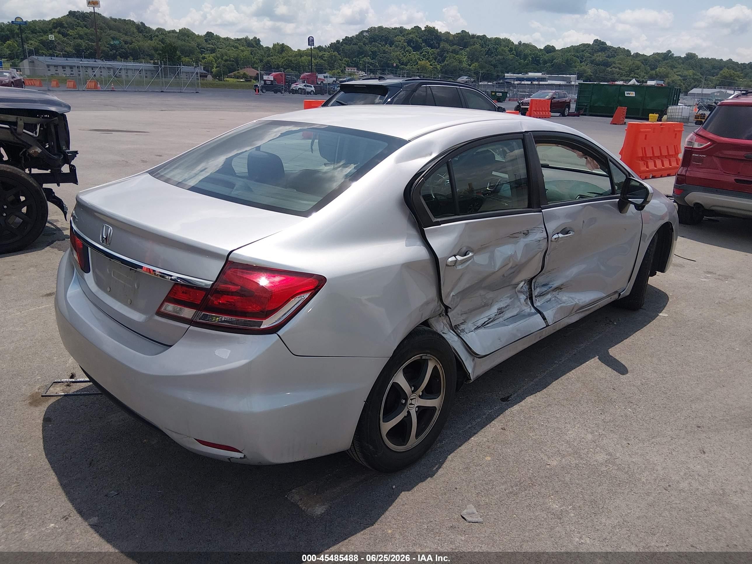 2015 Honda Civic Se Silver vin: 19XFB2F7XFE069329