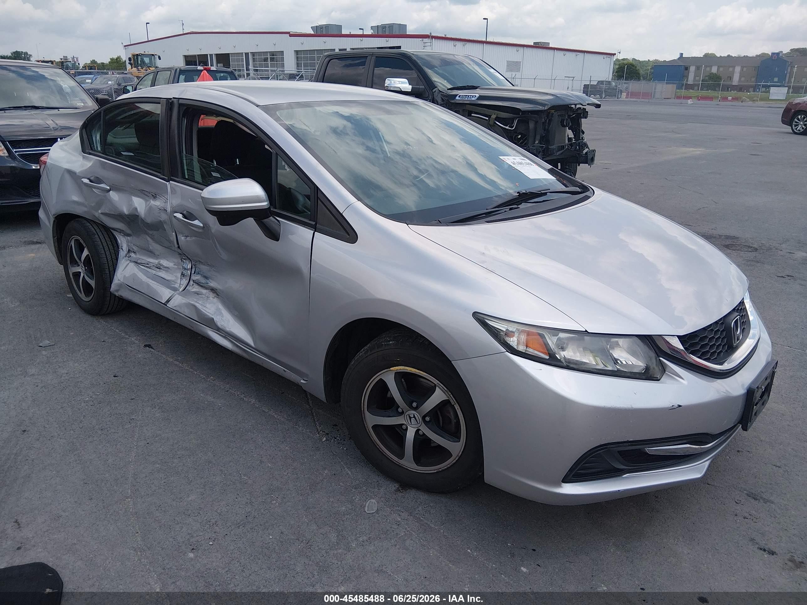 2015 Honda Civic Se Silver vin: 19XFB2F7XFE069329