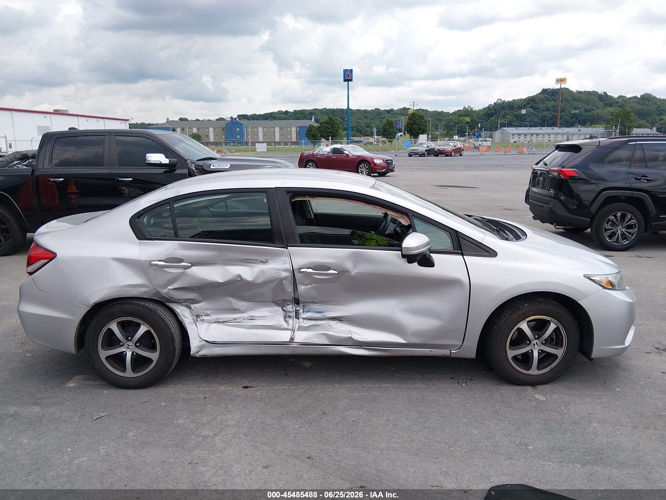 2015 Honda Civic Se Silver vin: 19XFB2F7XFE069329