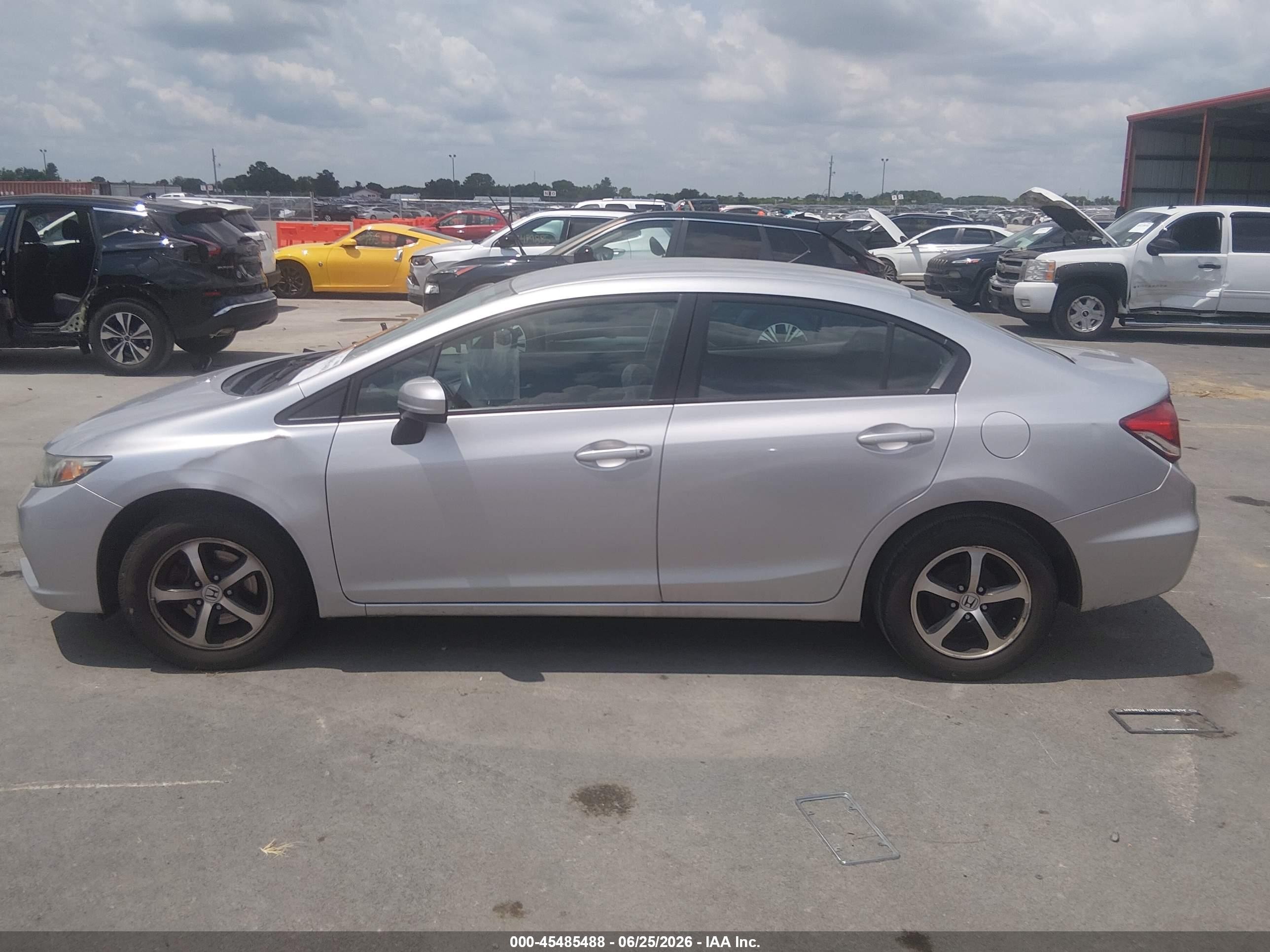 2015 Honda Civic Se Silver vin: 19XFB2F7XFE069329
