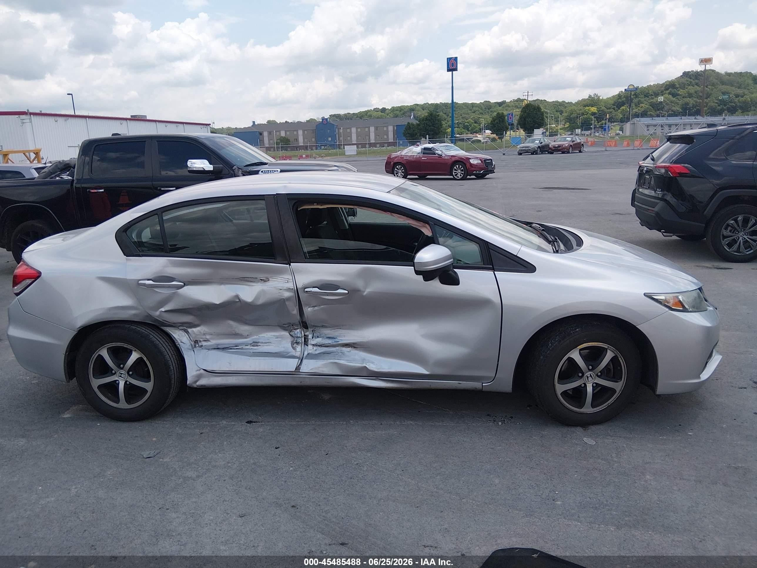 2015 Honda Civic Se Silver vin: 19XFB2F7XFE069329
