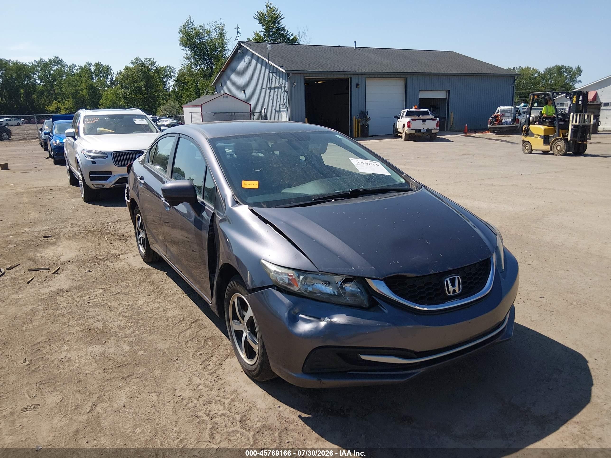 2015 Honda Civic Se Gray vin: 19XFB2F7XFE090326