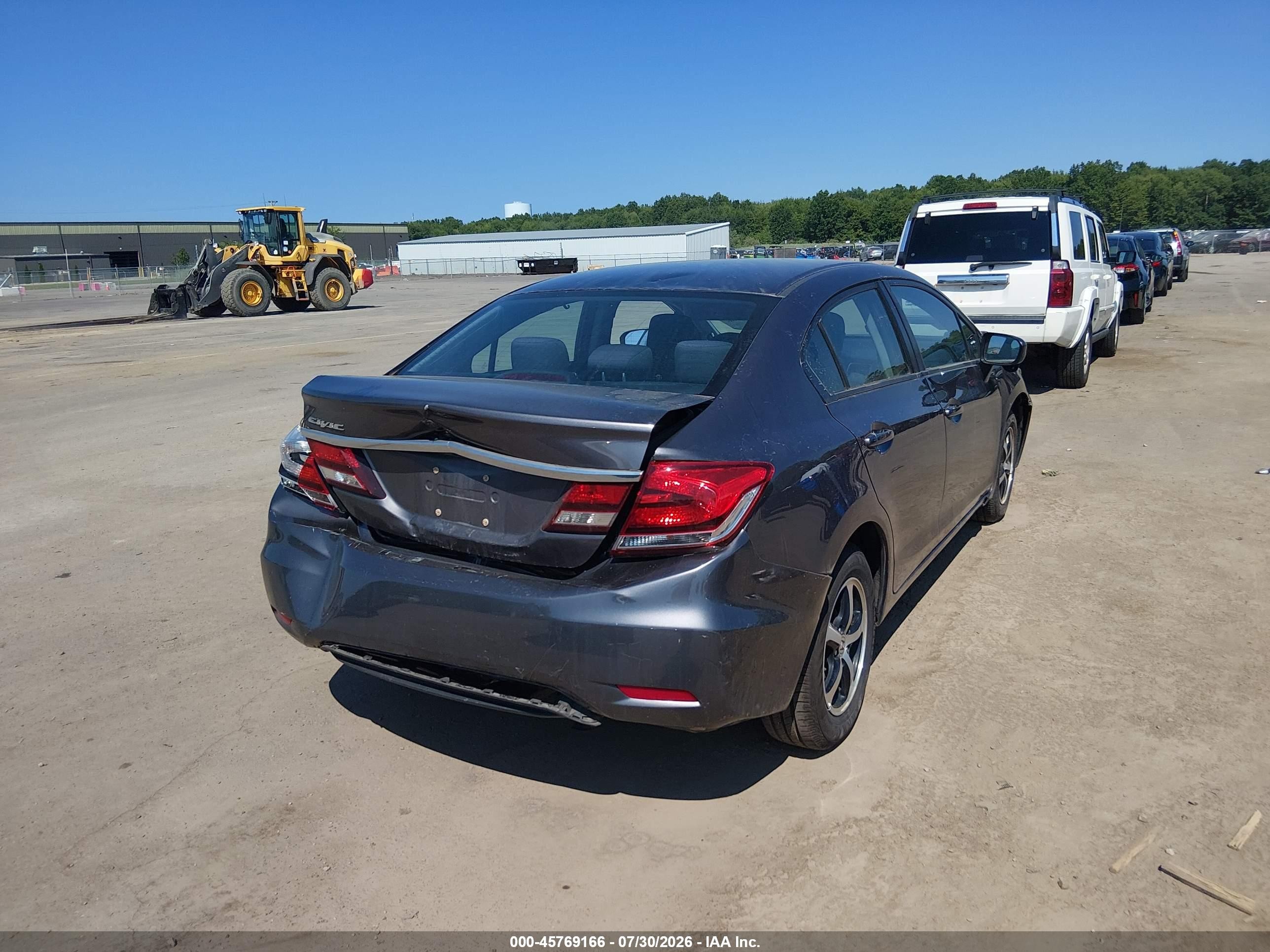 2015 Honda Civic Se Gray vin: 19XFB2F7XFE090326