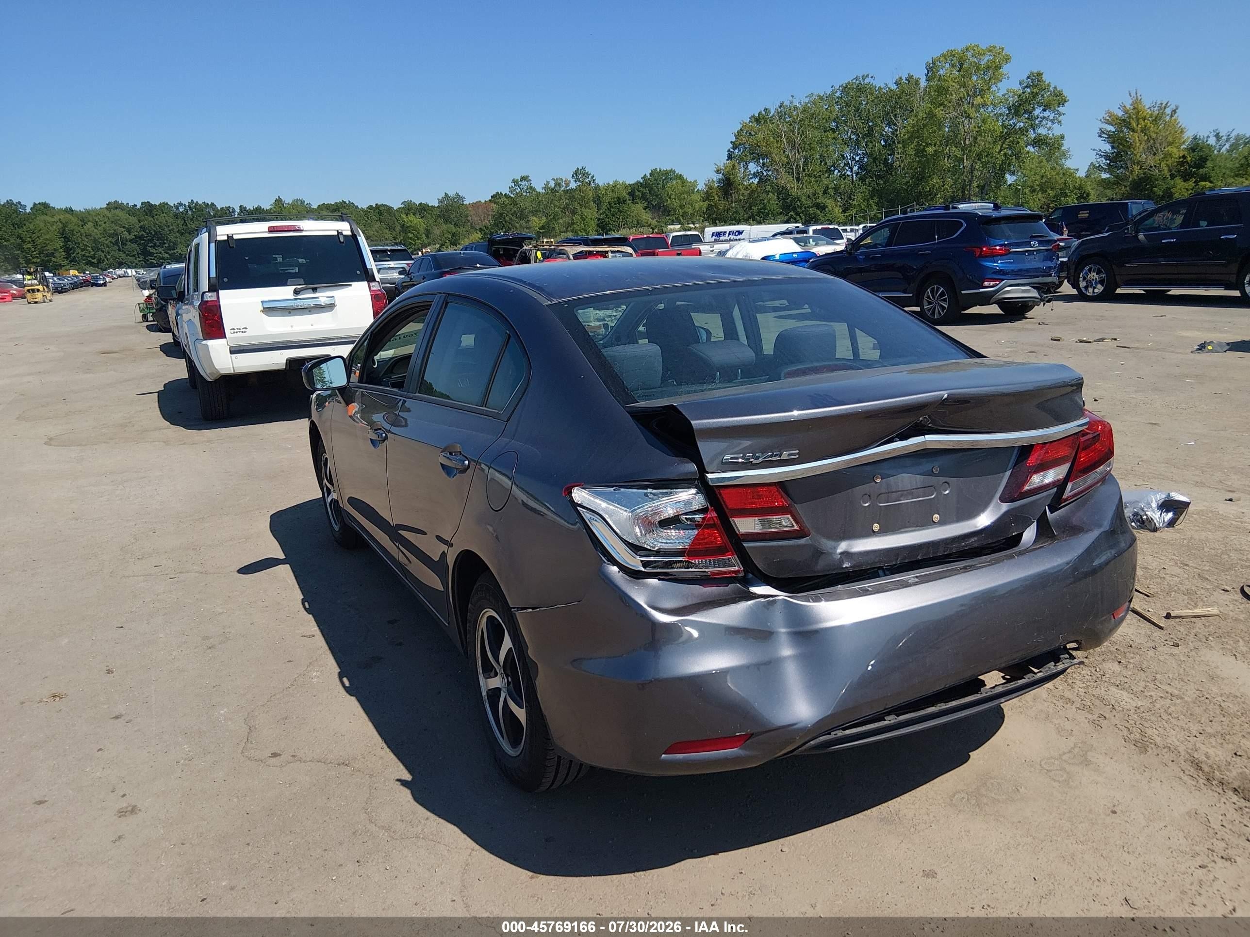 2015 Honda Civic Se Gray vin: 19XFB2F7XFE090326