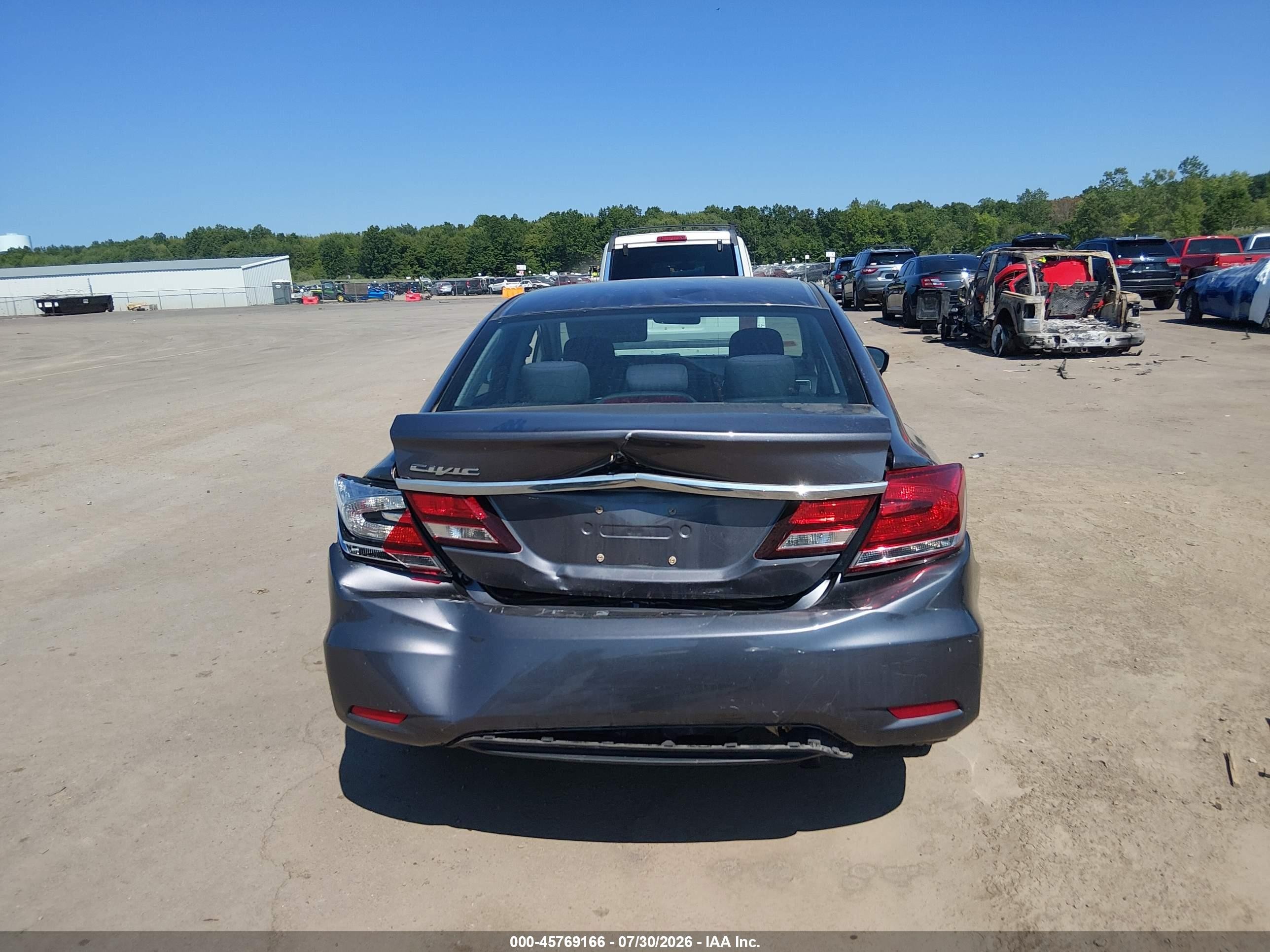 2015 Honda Civic Se Gray vin: 19XFB2F7XFE090326