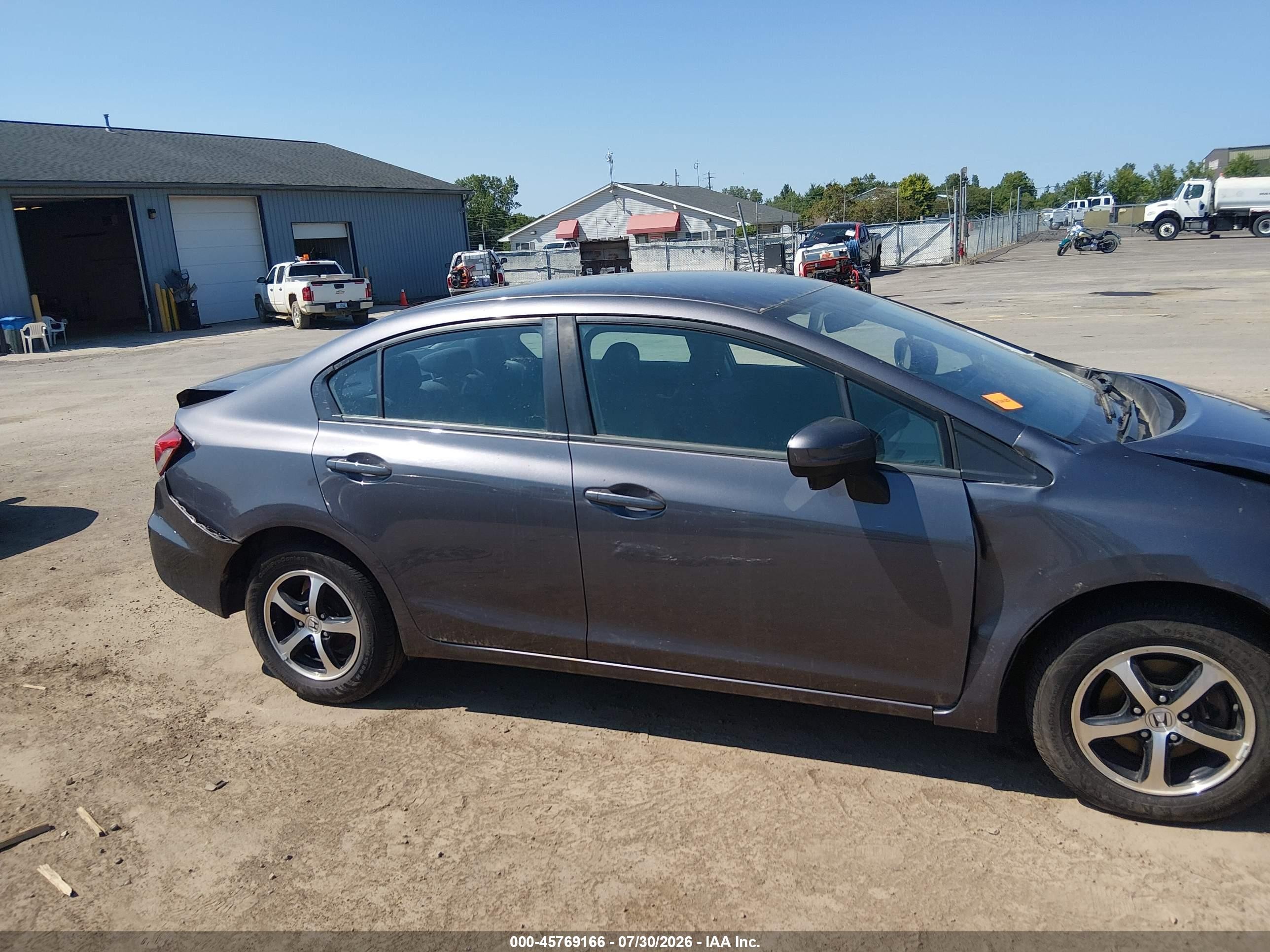 2015 Honda Civic Se Gray vin: 19XFB2F7XFE090326