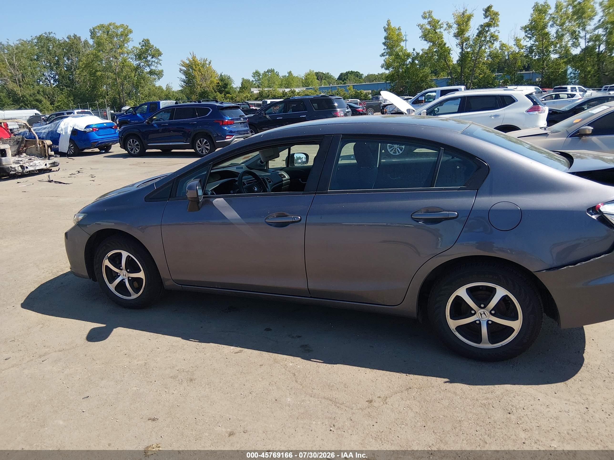2015 Honda Civic Se Gray vin: 19XFB2F7XFE090326