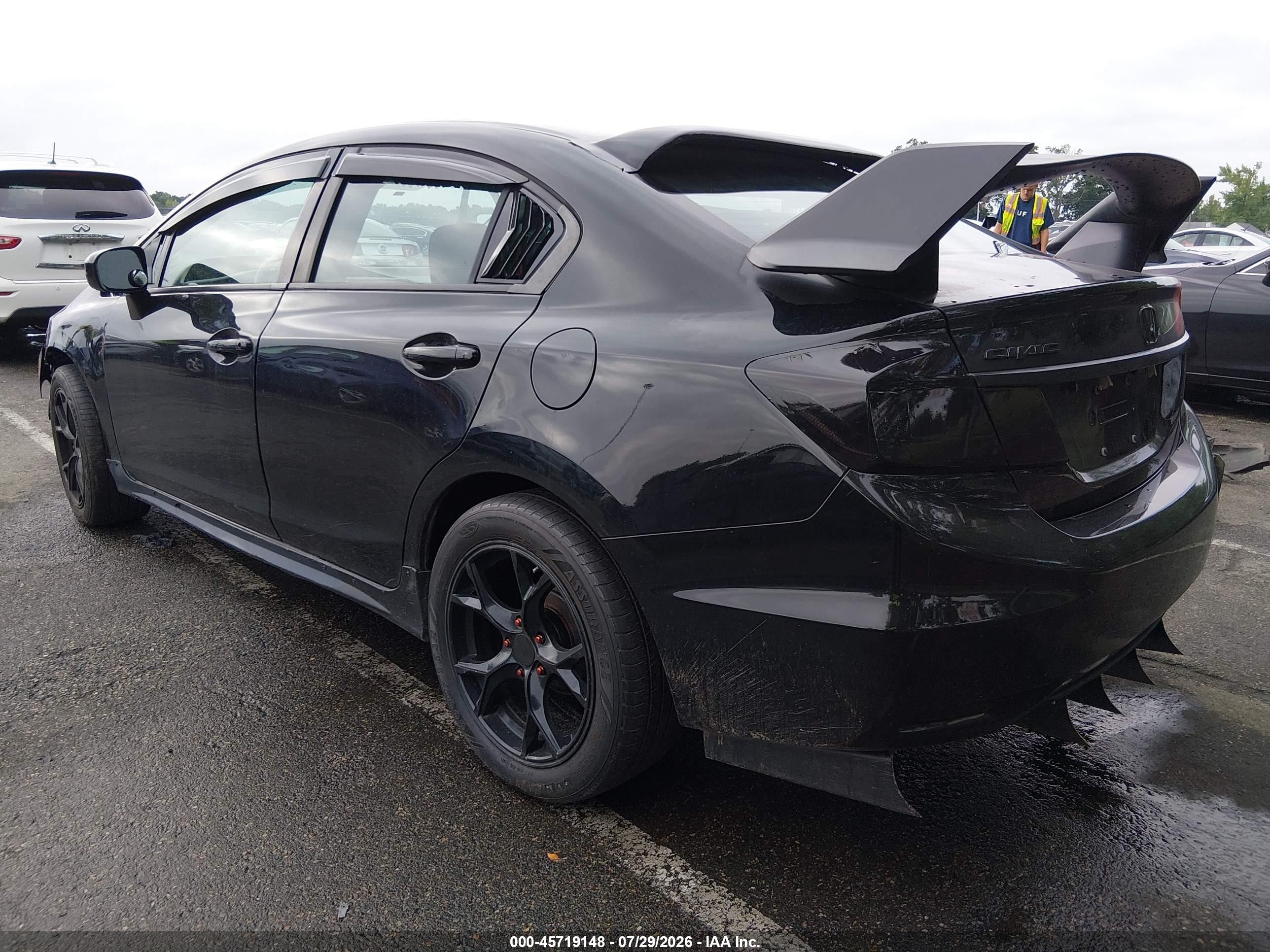 2015 Honda Civic Se Black vin: 19XFB2F7XFE220105