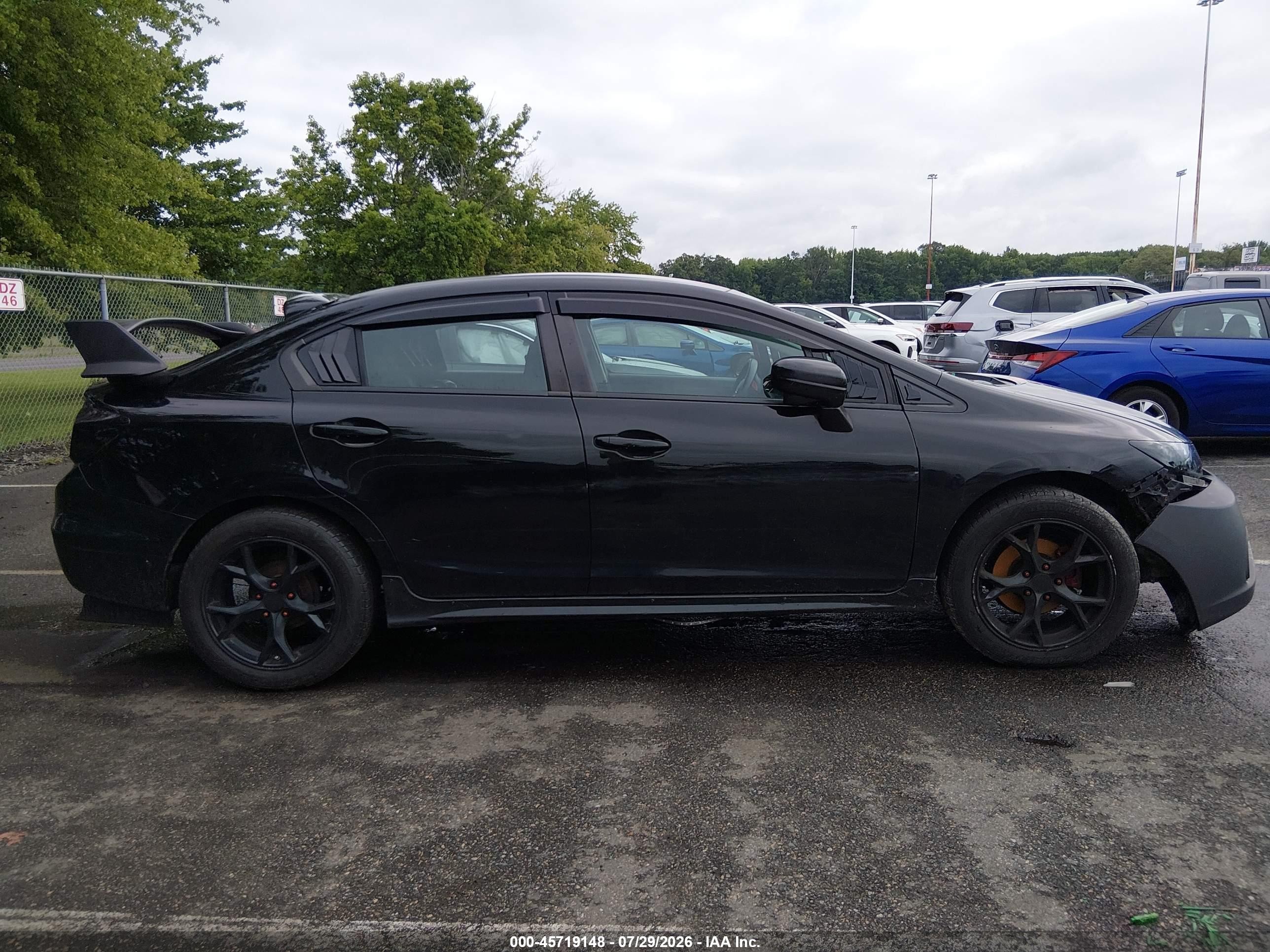 2015 Honda Civic Se Black vin: 19XFB2F7XFE220105