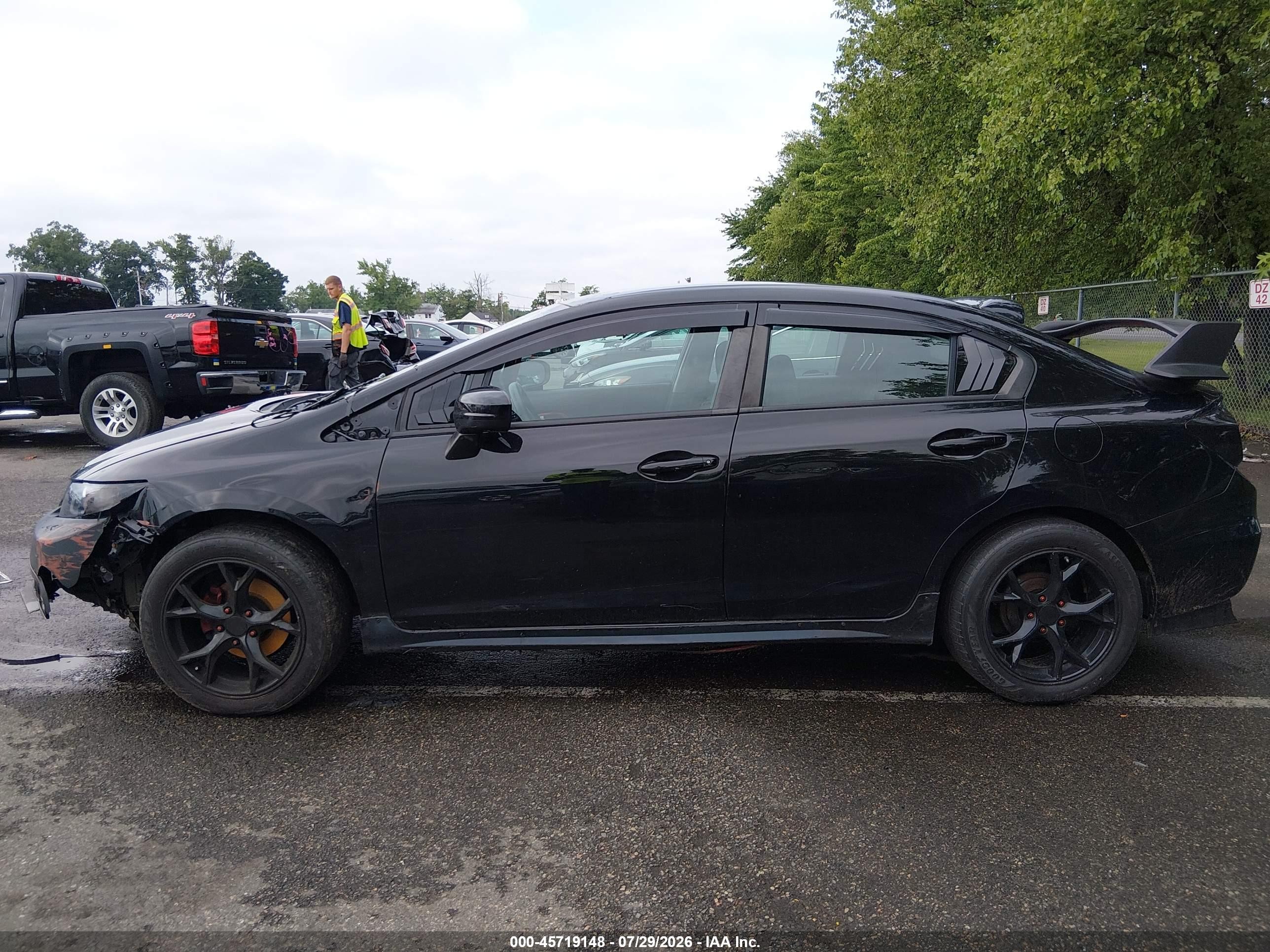 2015 Honda Civic Se Black vin: 19XFB2F7XFE220105