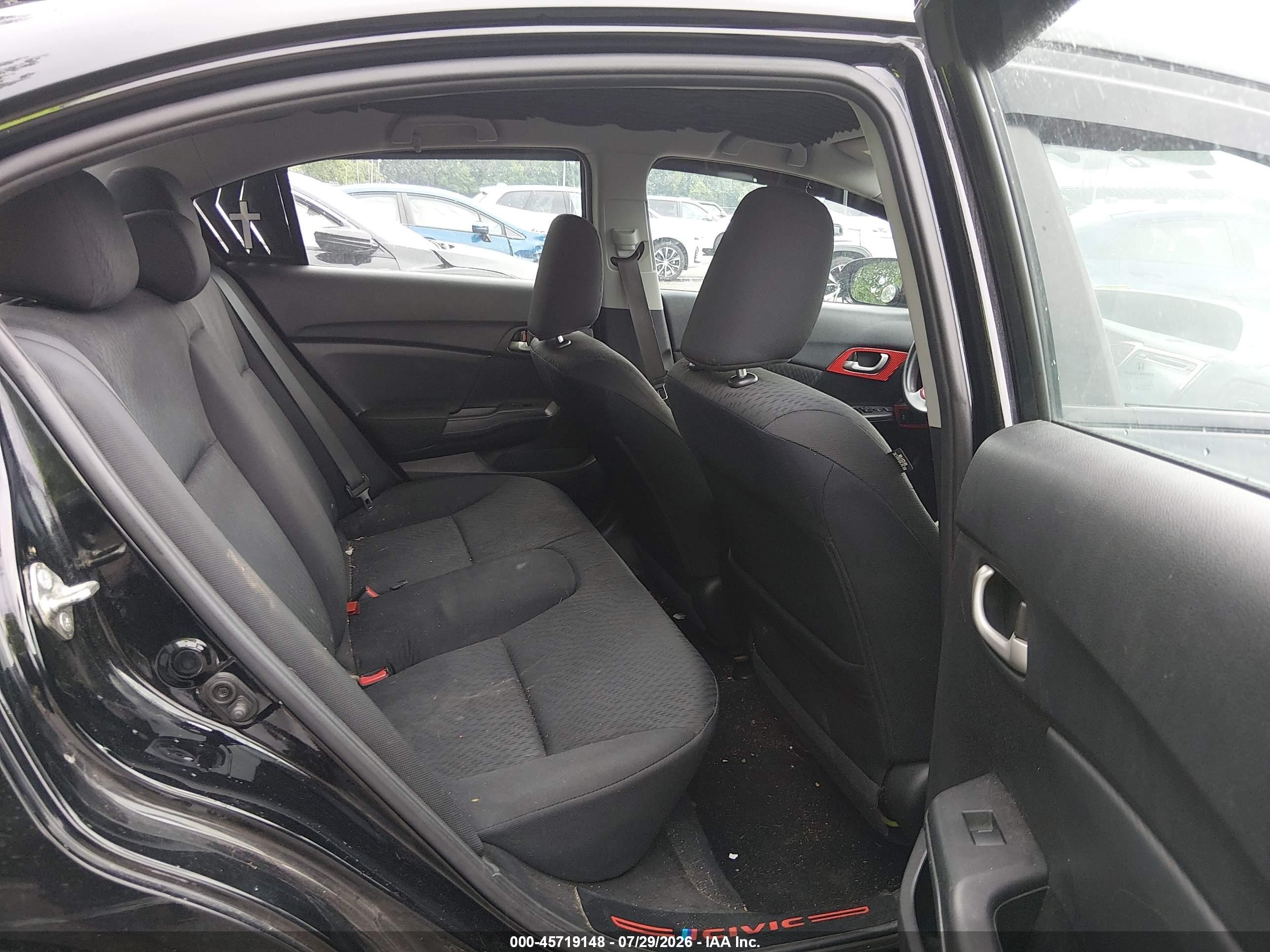 2015 Honda Civic Se Black vin: 19XFB2F7XFE220105