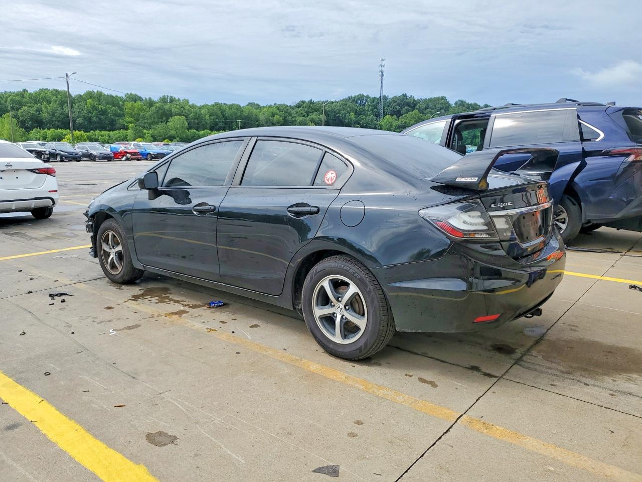 2015 Honda Civic Se Black vin: 19XFB2F7XFE278411