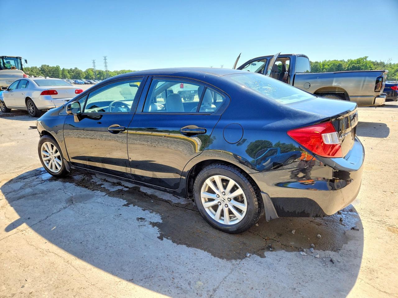 2012 Honda Civic Ex Black vin: 19XFB2F80CE001724