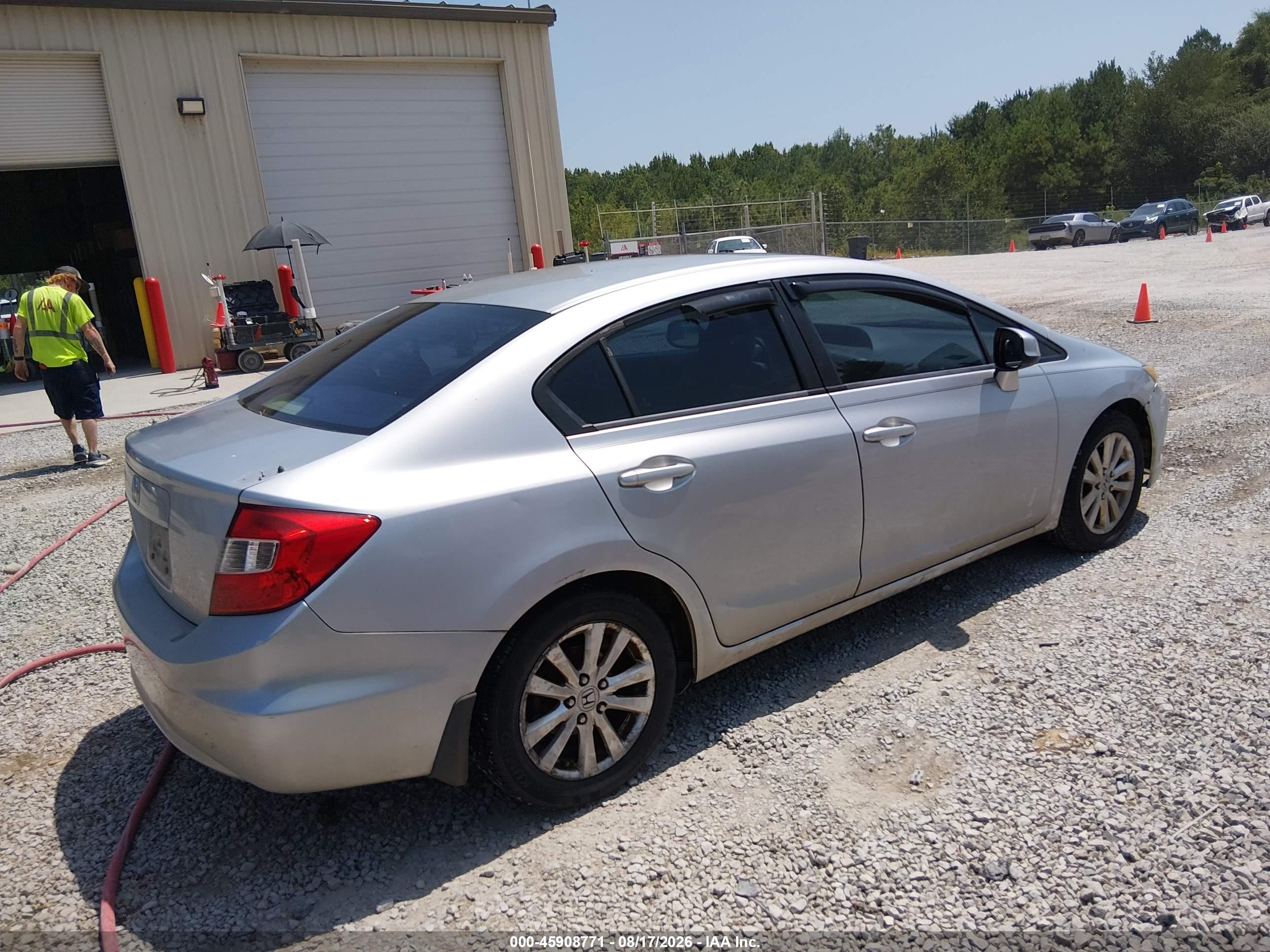 2012 Honda Civic Ex Серебряный vin: 19XFB2F80CE019723