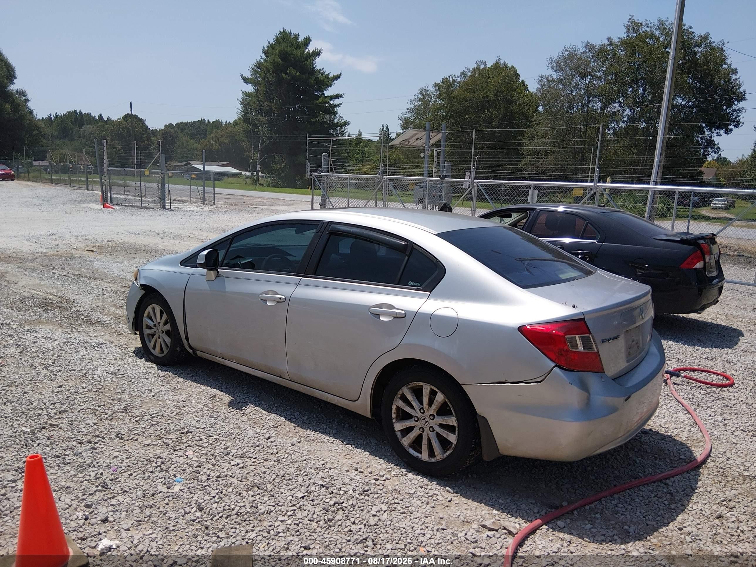 2012 Honda Civic Ex Серебряный vin: 19XFB2F80CE019723