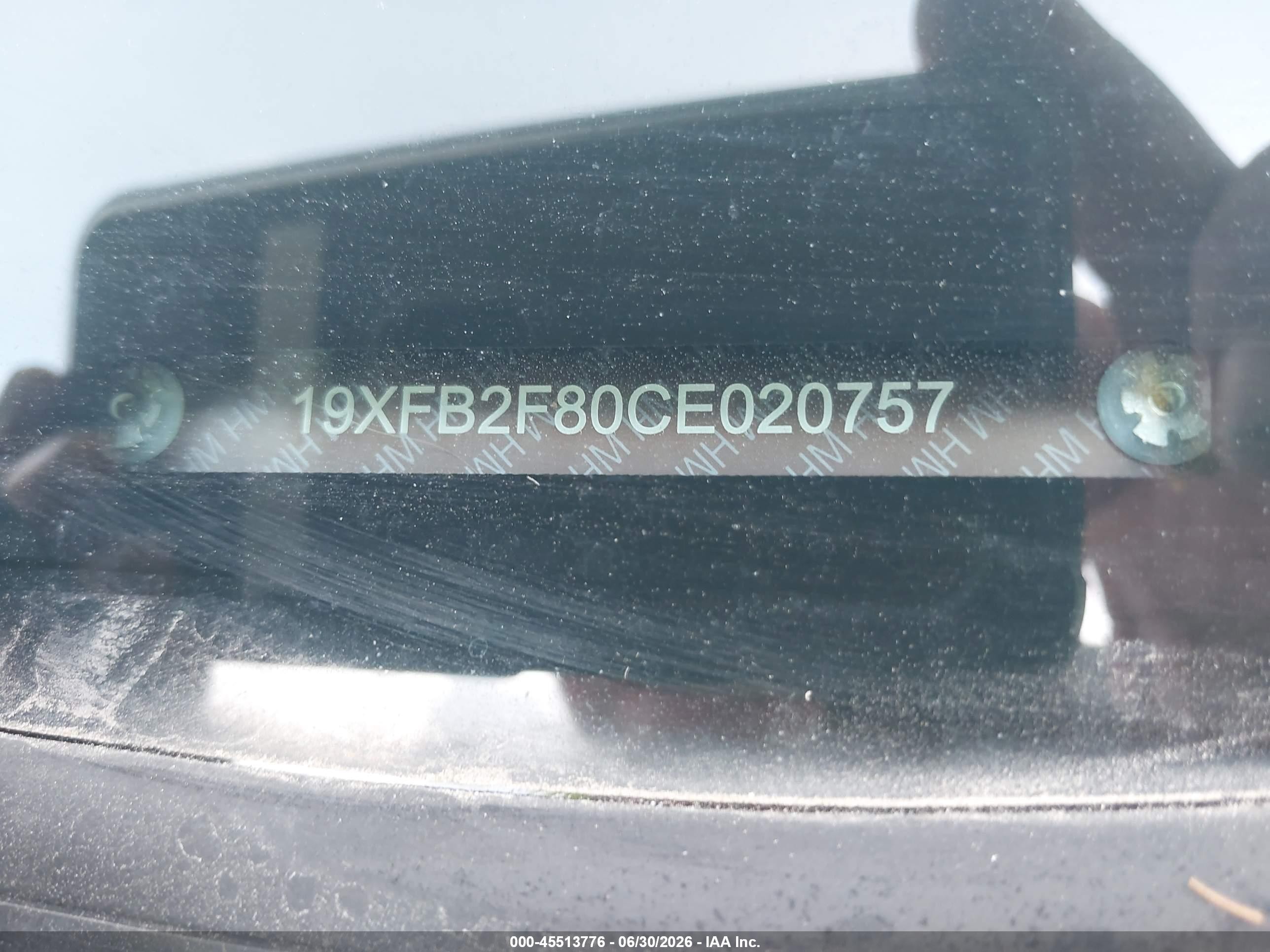 2012 Honda Civic Ex Silver vin: 19XFB2F80CE020757