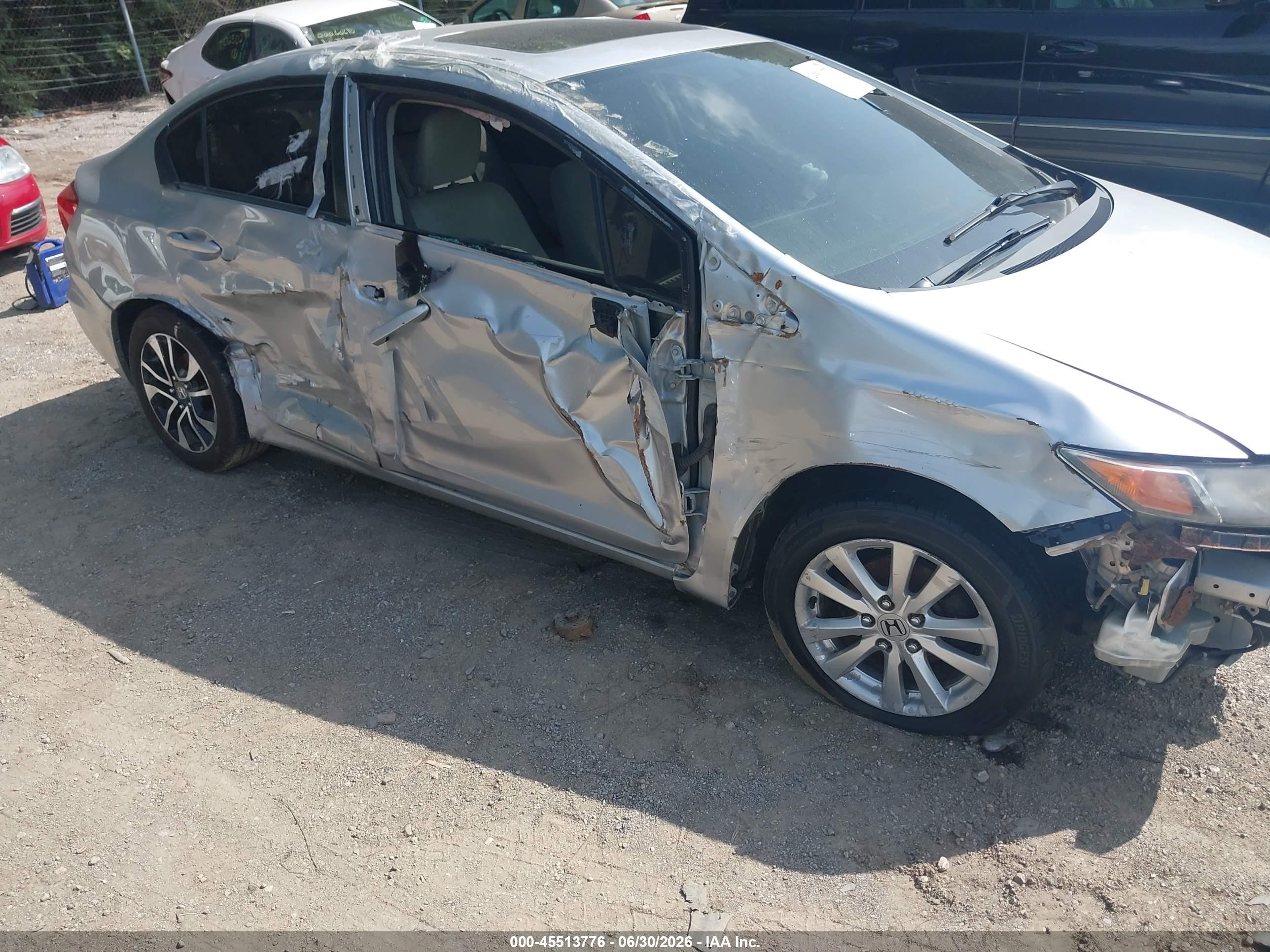 2012 Honda Civic Ex Silver vin: 19XFB2F80CE020757