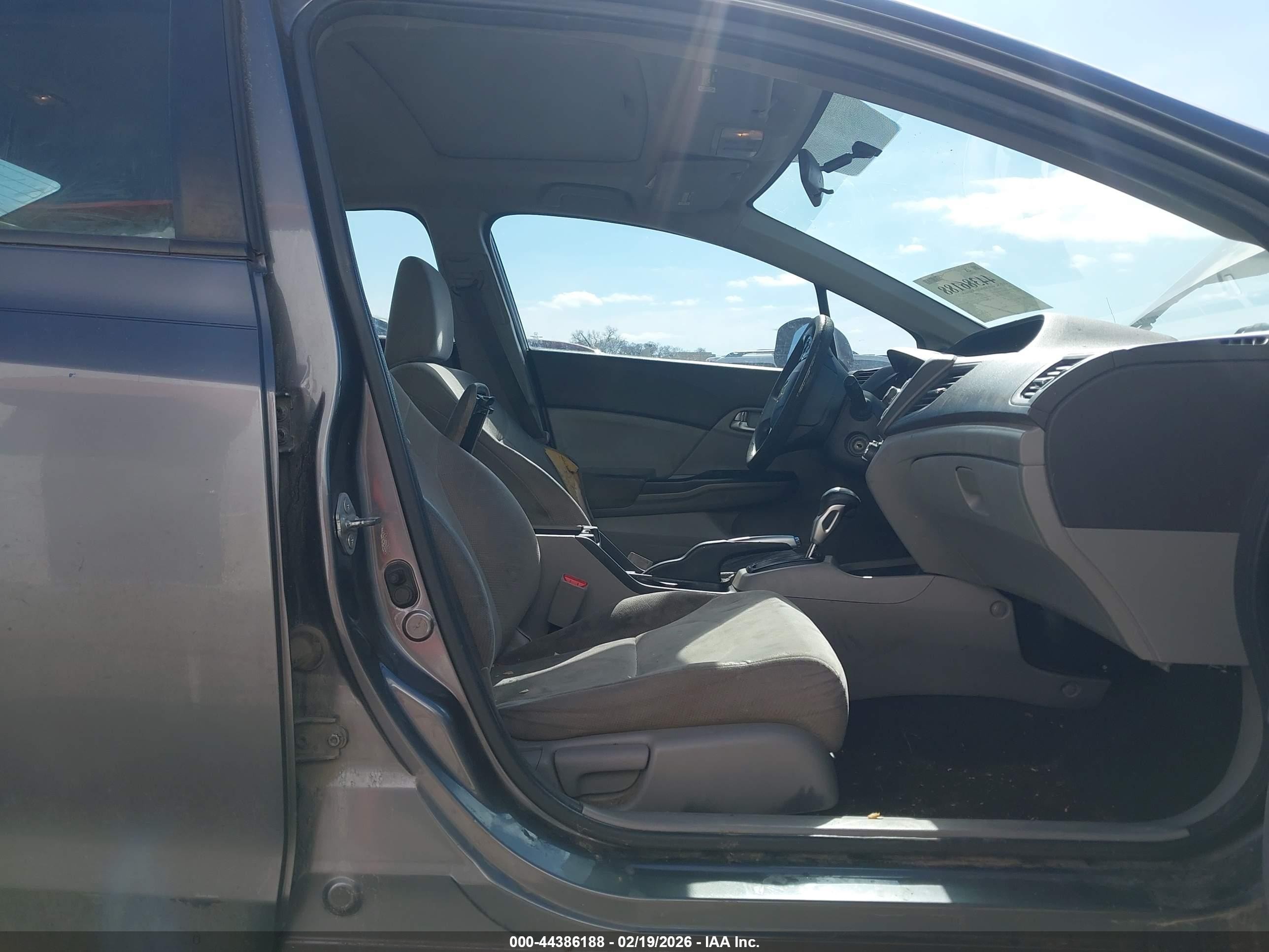 2012 Honda Civic Ex Gray vin: 19XFB2F80CE028714