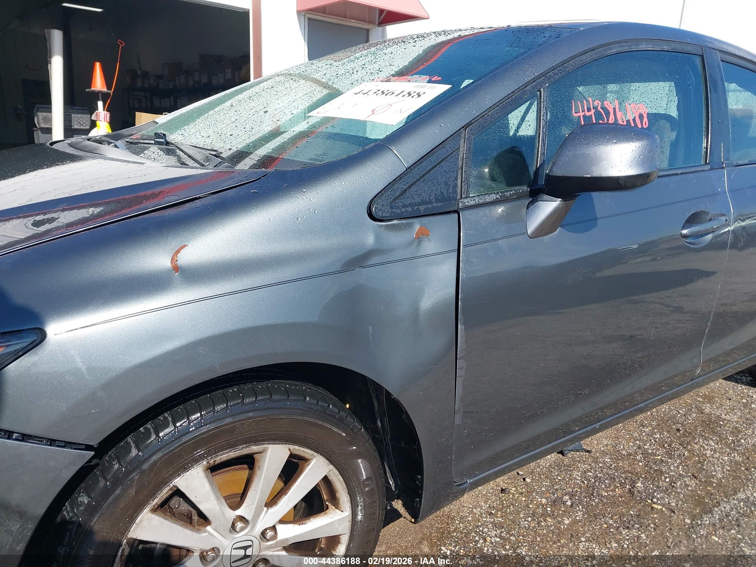 2012 Honda Civic Ex Gray vin: 19XFB2F80CE028714