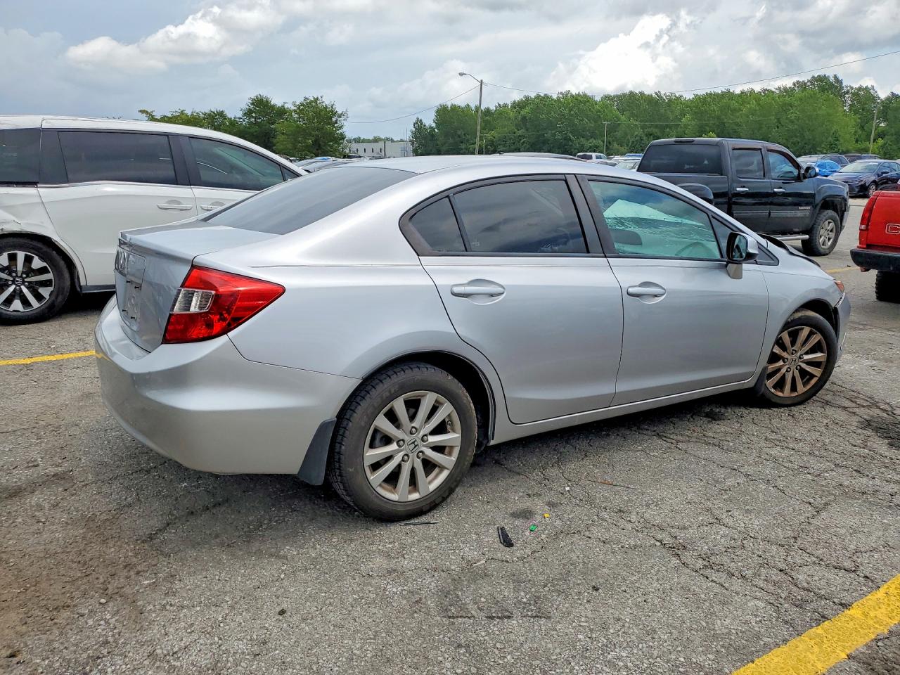 2012 Honda Civic Ex Серебряный vin: 19XFB2F80CE100009
