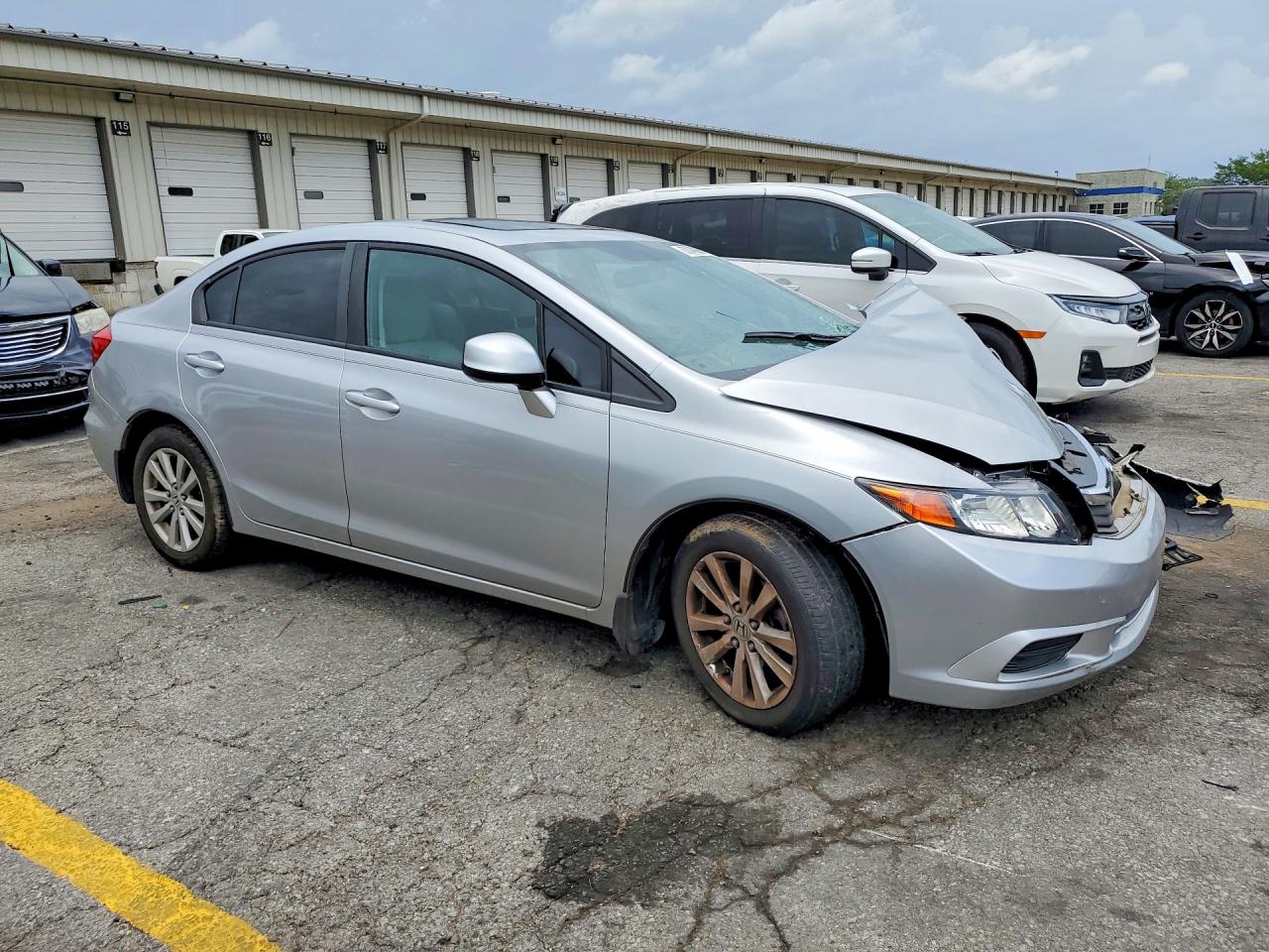 2012 Honda Civic Ex Серебряный vin: 19XFB2F80CE100009