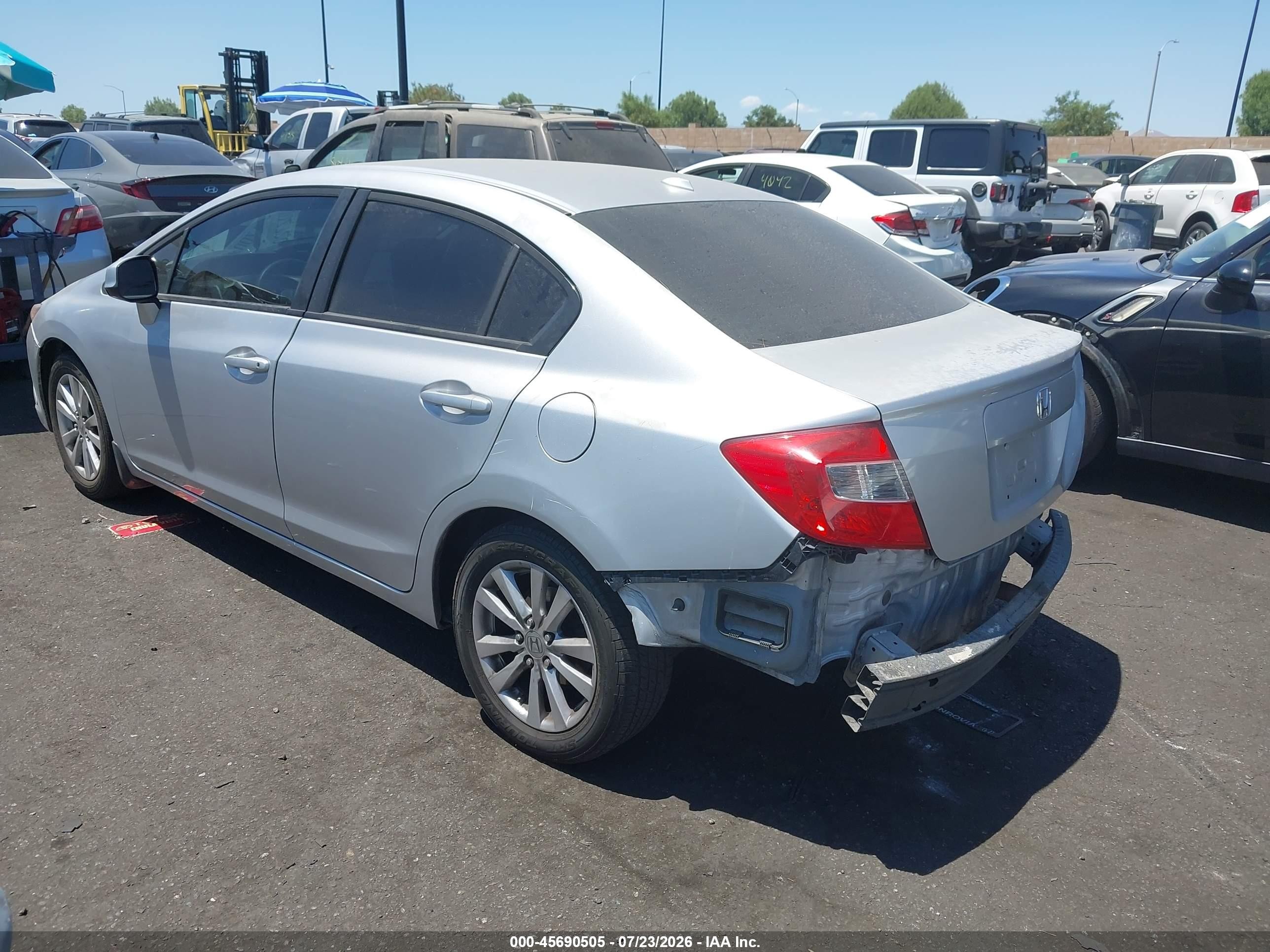 2012 Honda Civic Ex Silver vin: 19XFB2F80CE311467
