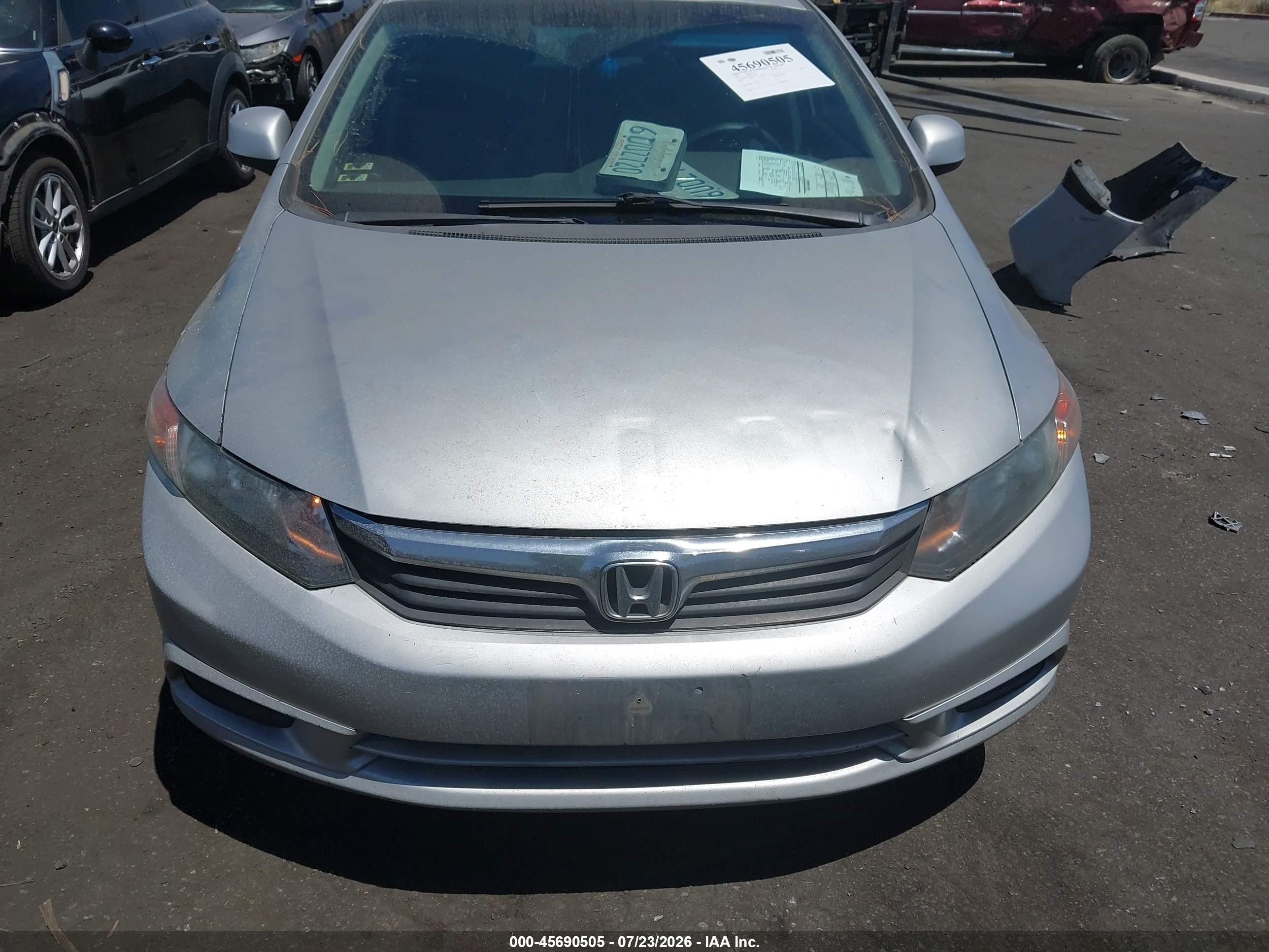 2012 Honda Civic Ex Silver vin: 19XFB2F80CE311467