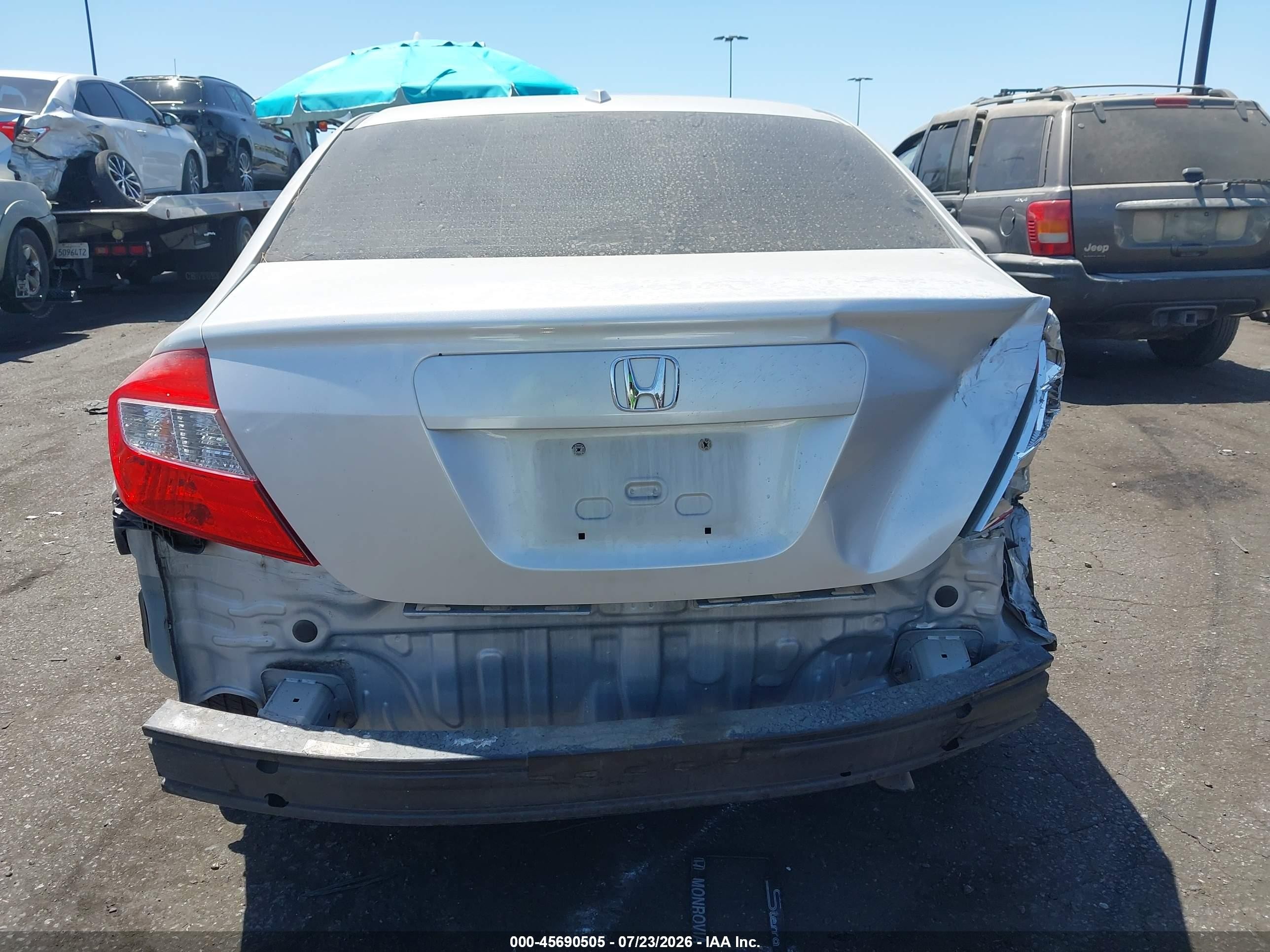 2012 Honda Civic Ex Silver vin: 19XFB2F80CE311467