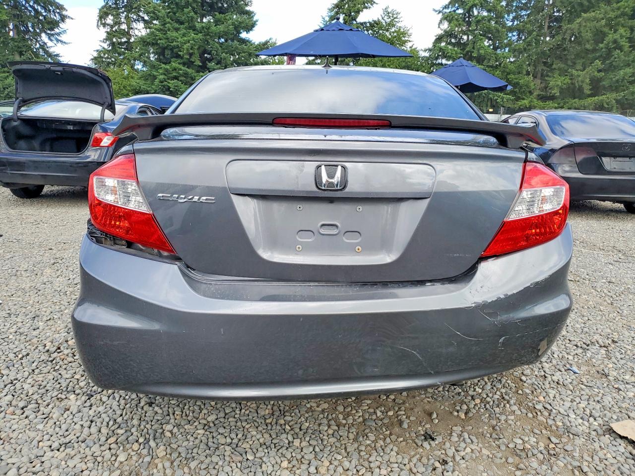 2012 Honda Civic Ex Gray vin: 19XFB2F80CE315583