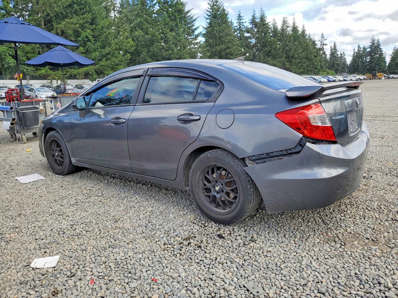 2012 Honda Civic Ex Gray vin: 19XFB2F80CE315583