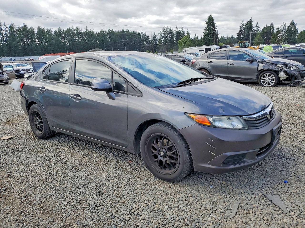 2012 Honda Civic Ex Gray vin: 19XFB2F80CE315583