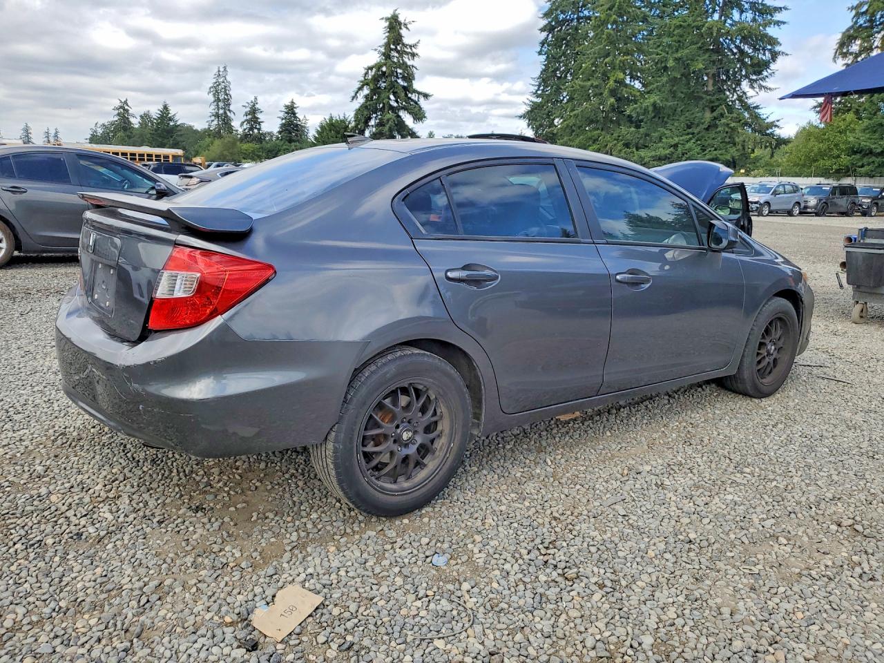 2012 Honda Civic Ex Gray vin: 19XFB2F80CE315583