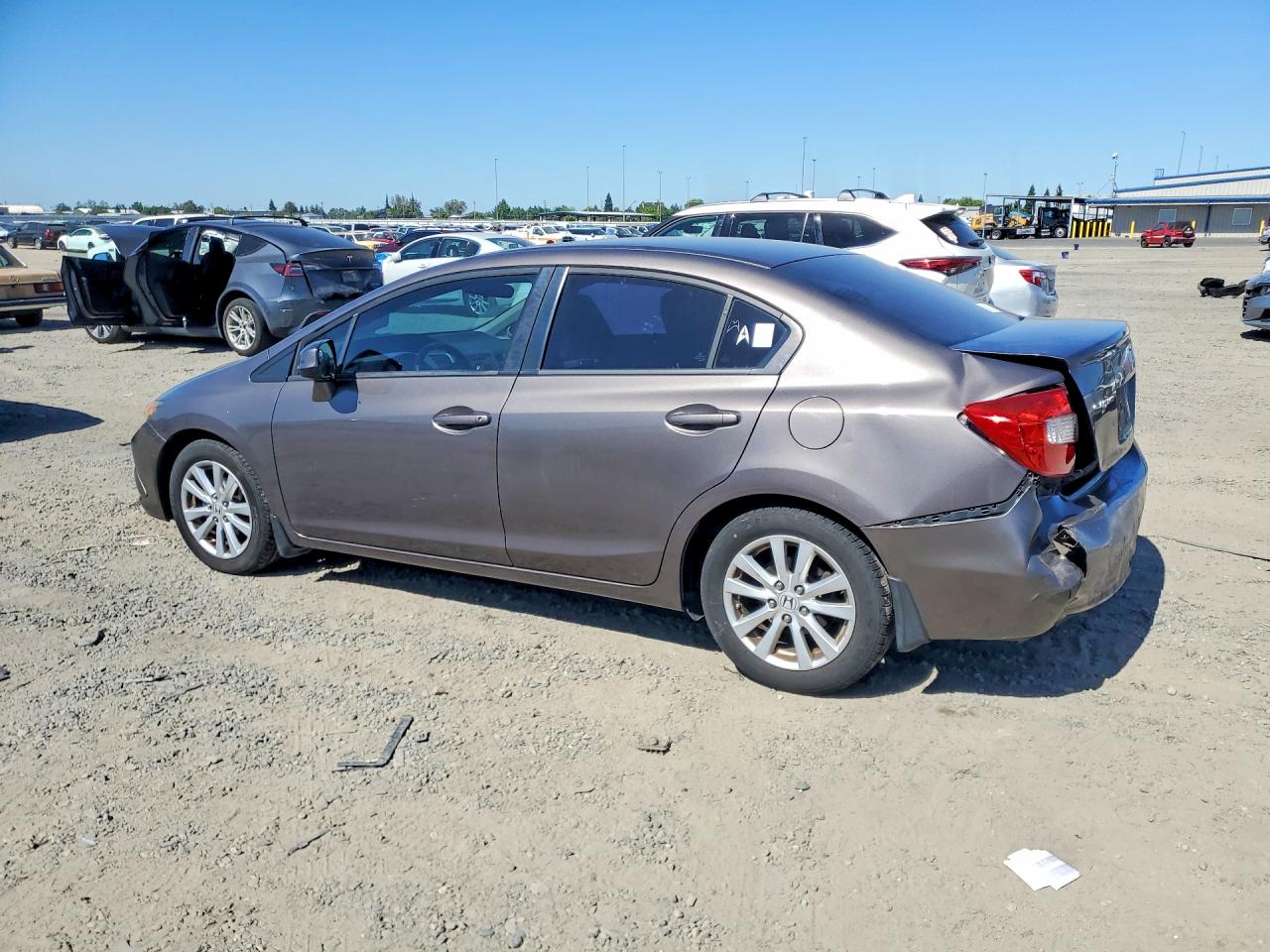 2012 Honda Civic Ex Коричневый vin: 19XFB2F80CE346770