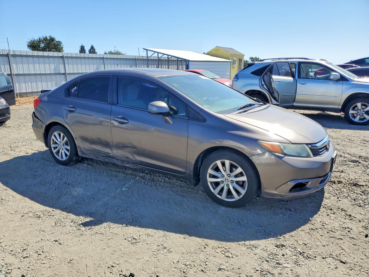 2012 Honda Civic Ex Коричневый vin: 19XFB2F80CE346770