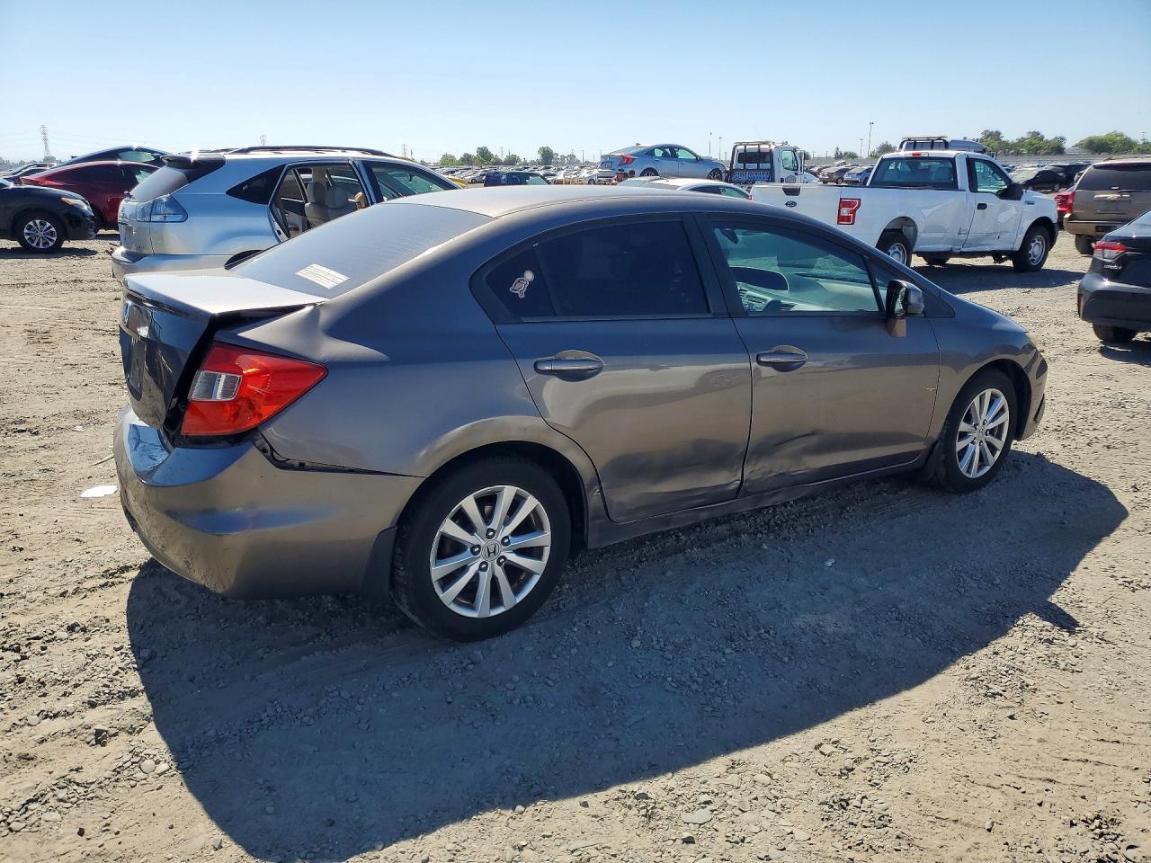 2012 Honda Civic Ex Коричневый vin: 19XFB2F80CE346770