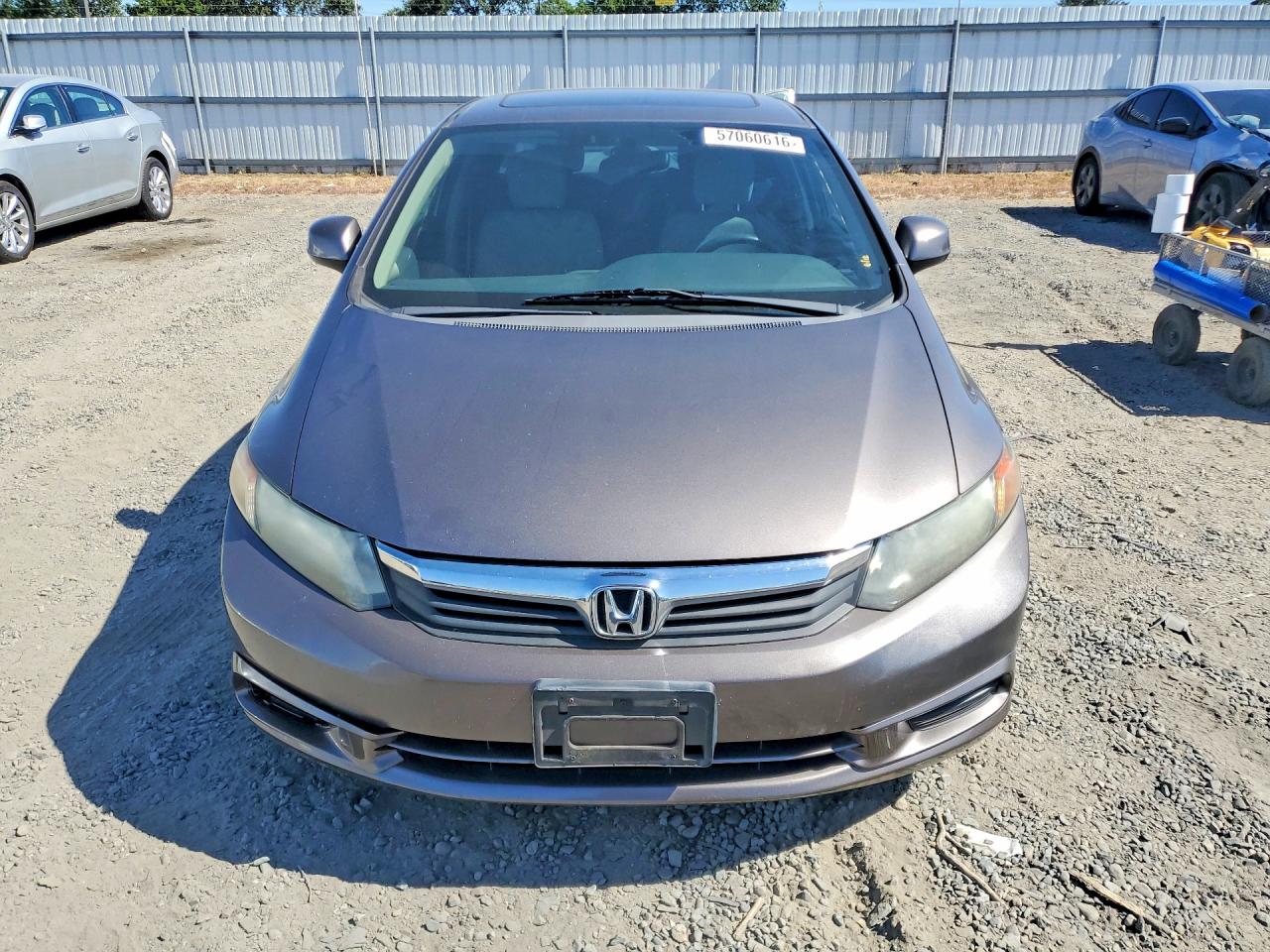 2012 Honda Civic Ex Коричневый vin: 19XFB2F80CE346770