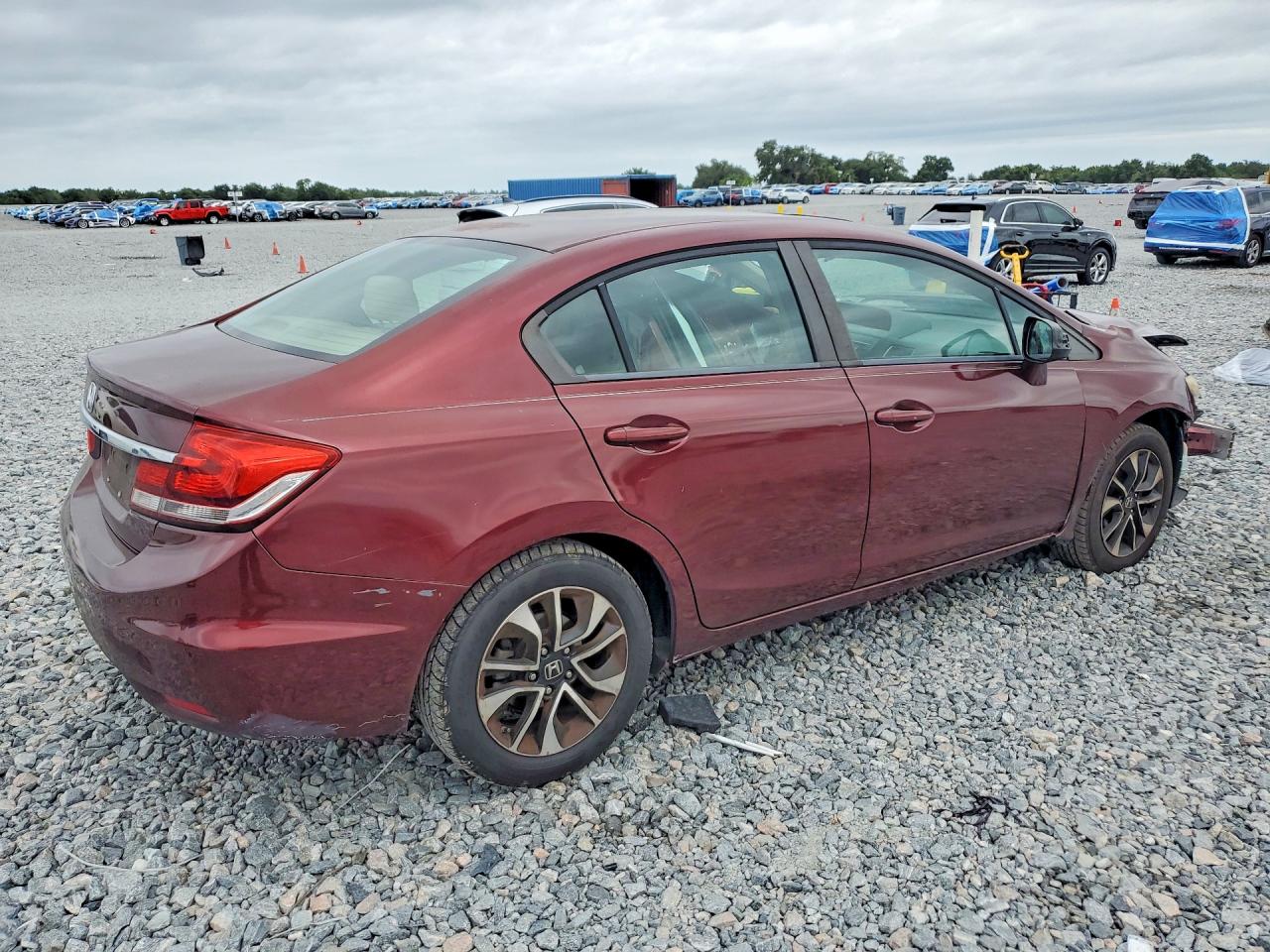 2013 Honda Civic Ex Бордовый vin: 19XFB2F80DE016466