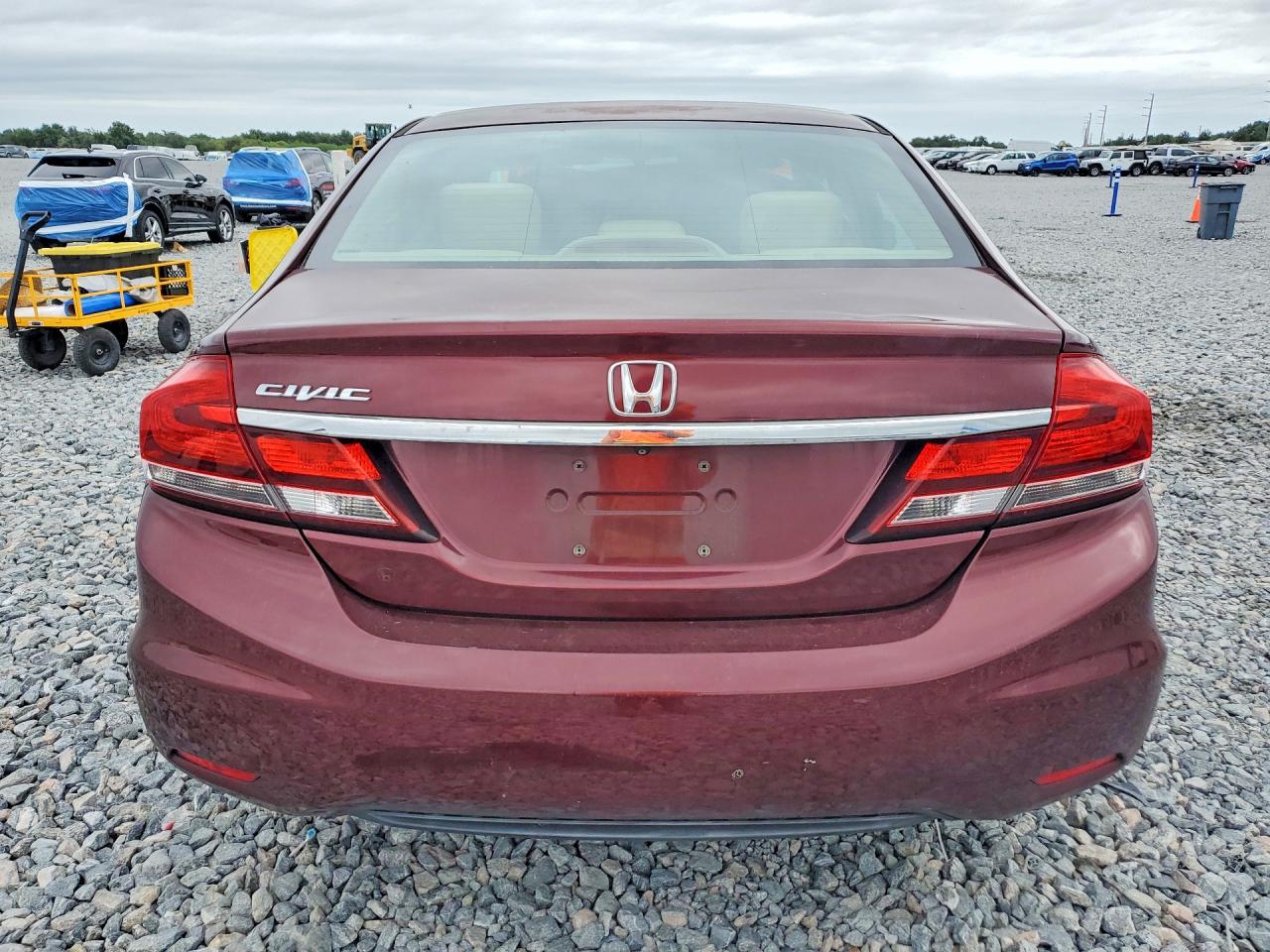 2013 Honda Civic Ex Бордовый vin: 19XFB2F80DE016466