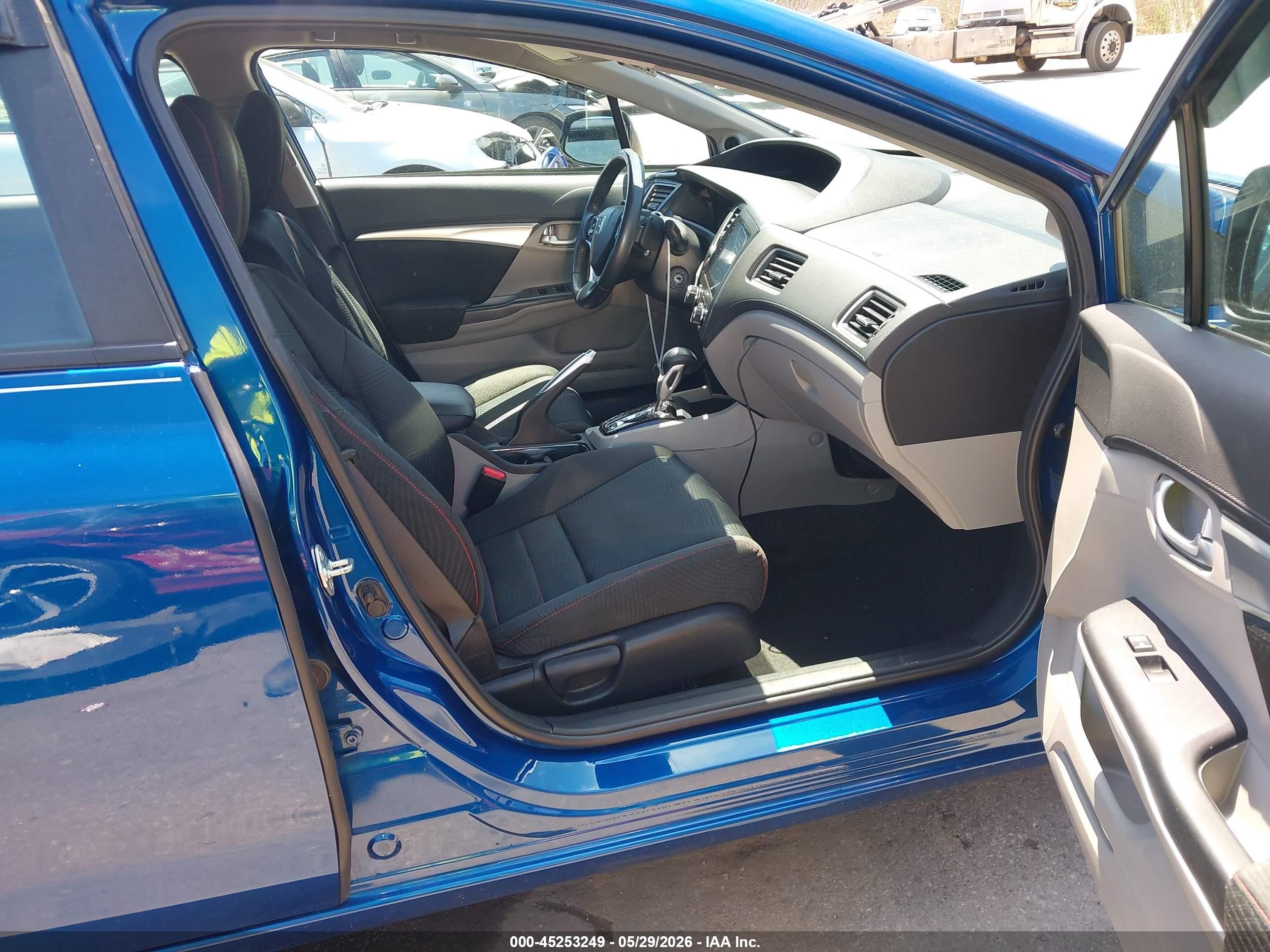 2013 Honda Civic Ex Blue vin: 19XFB2F80DE030657