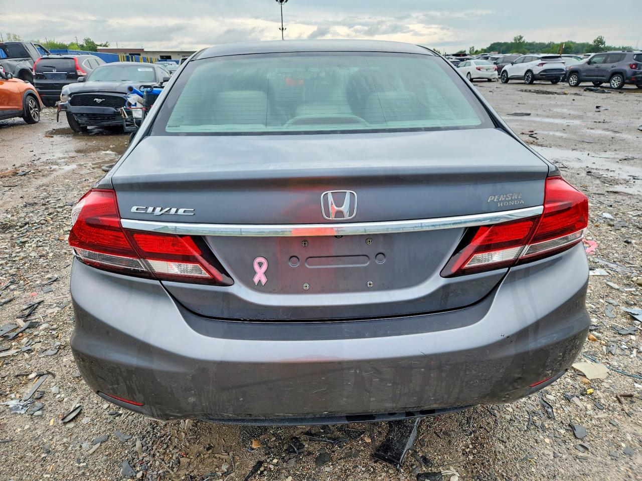 2013 Honda Civic Ex Gray vin: 19XFB2F80DE032005